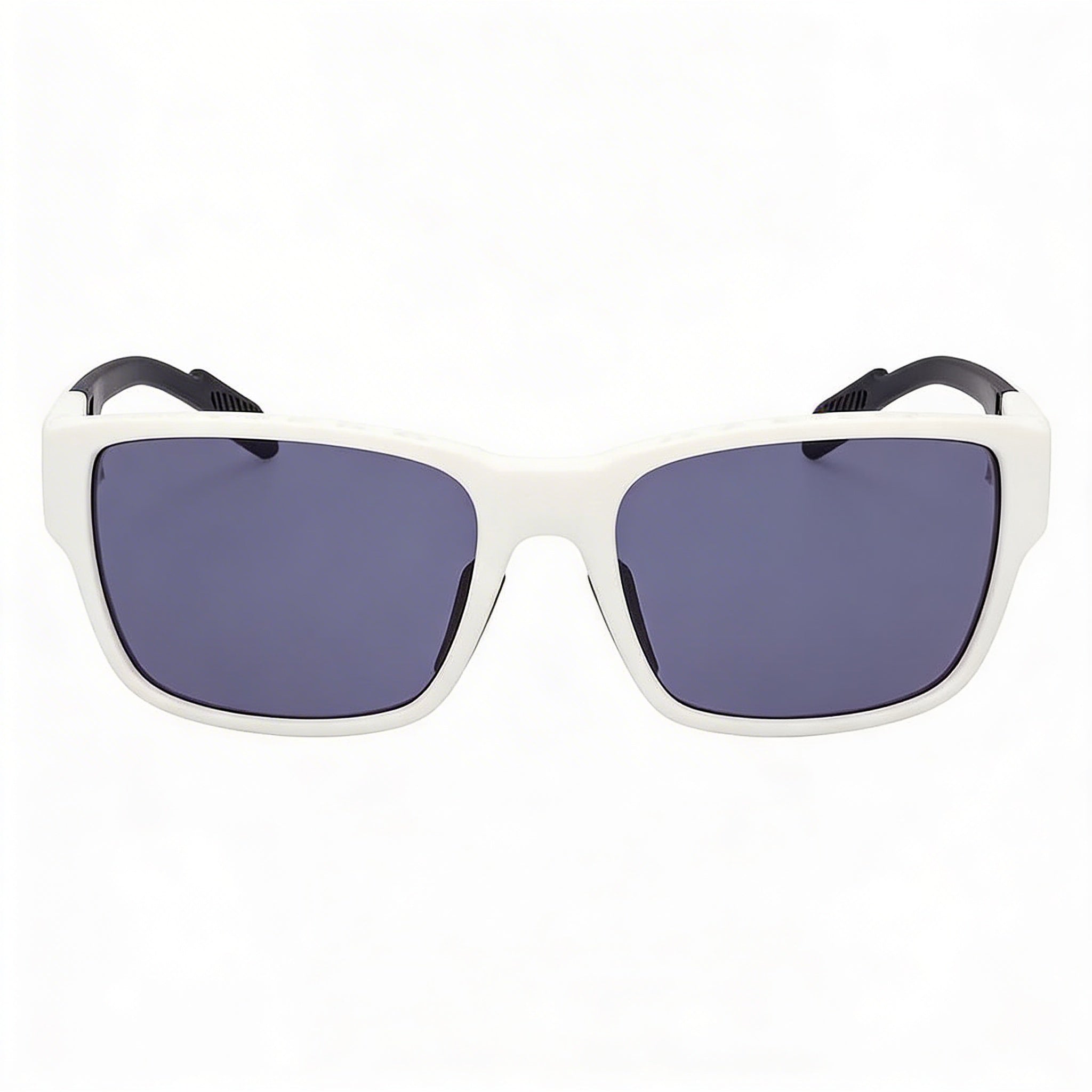 Gafas de sol adidas Sp0069 para hombre con montura inyectada, montura blanca ahumada y lentes ahumadas, 61 mm, Photo 3