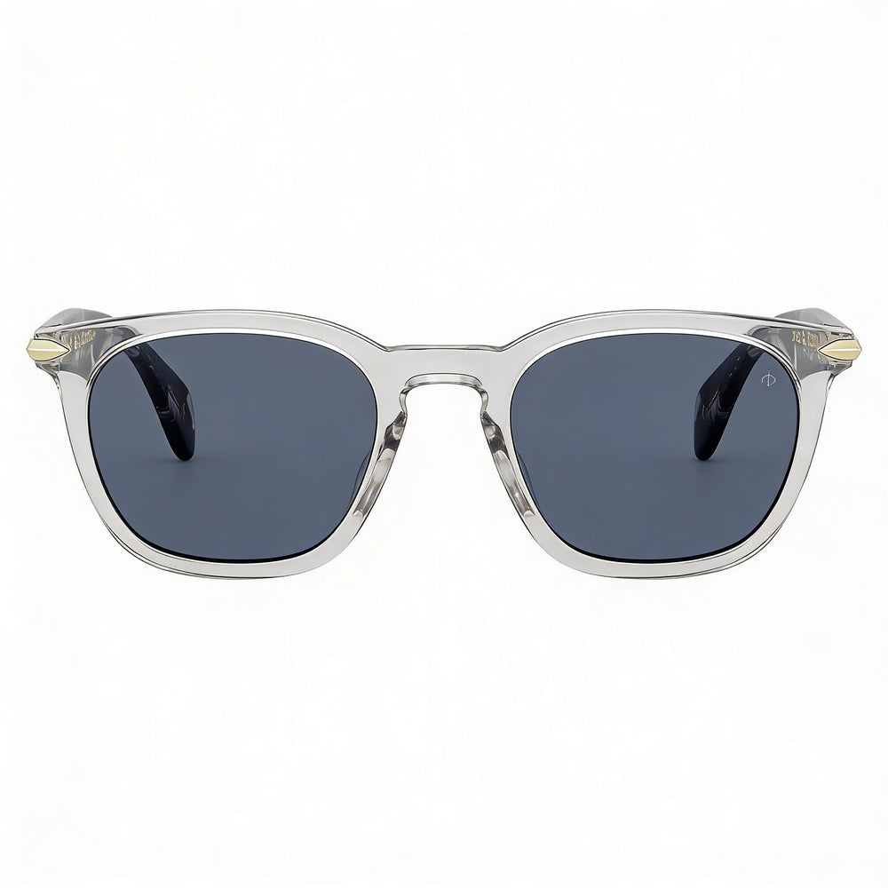 rag & bone Rnb 5021/S Unisex Acetate UV Protected Non-Polarized Sunglasses, Gray Frame, Grey Lenses, 50mm