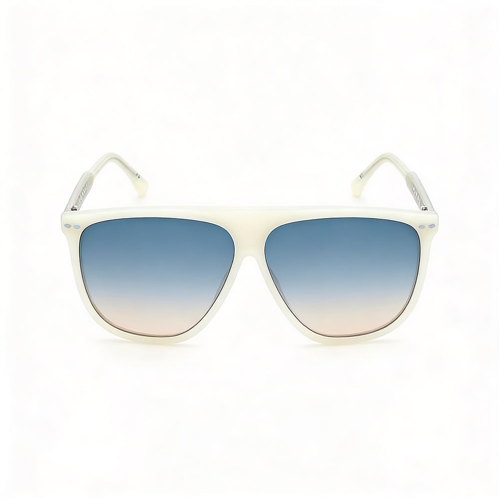 Isabel Marant Sports Unisex Multi-Coloured Acetate Frame Blue Shaded Plastic Lens UV Protected Sunglasses