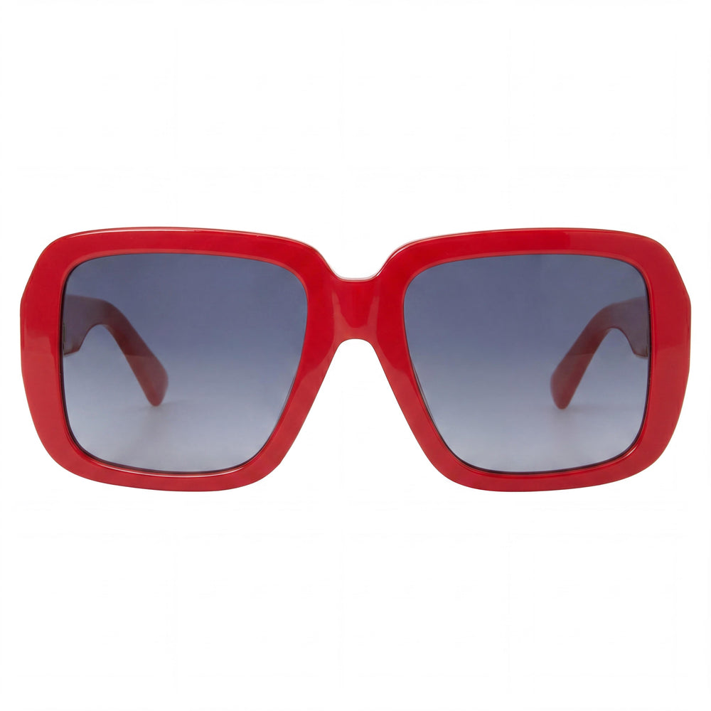 Moschino Classic Style Women's Red Non-Polarized Lens Sunglasses with 19mm Bridge and 145mm Temple Length
