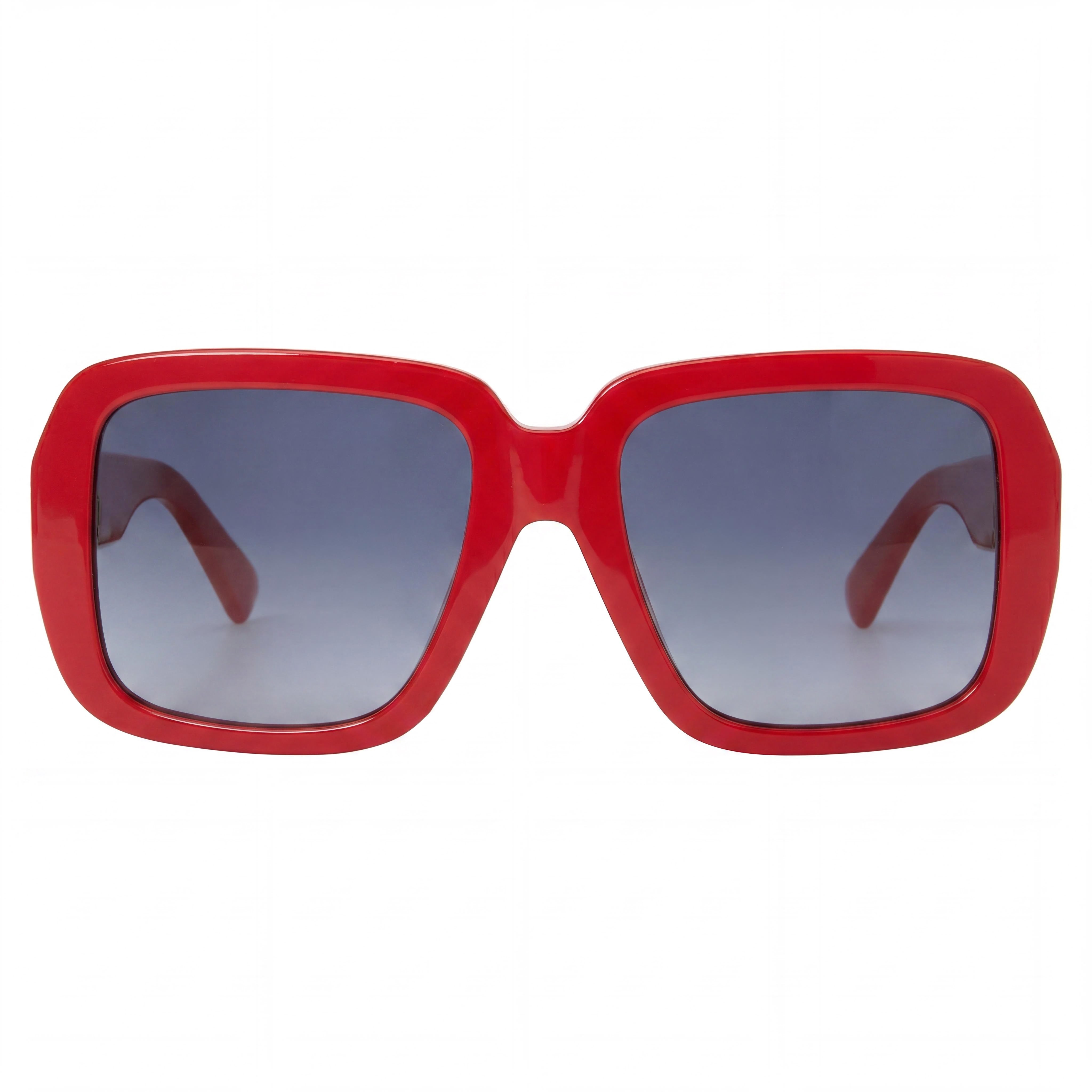 Gafas de sol Moschino estilo clásico para mujer, rojas, con lentes no polarizadas, puente de 19 mm y patillas de 145 mm, Photo 2