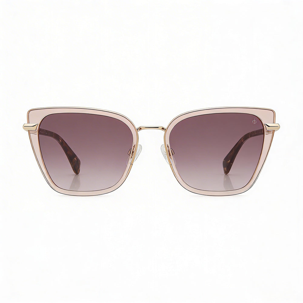Gafas de sol de plástico beige Rag & Bone Rnb1057/G/S para mujer, no polarizadas, con protección UV de 56 mm
