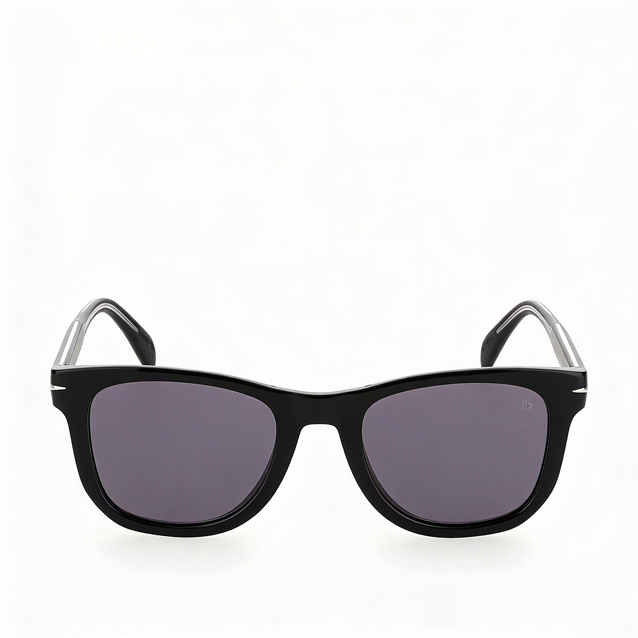 David Beckham Db 1006/S Men's Acetate Square Full Rim Black Grey Clip-on Polarized Sunglasses 50mm, Photo 2