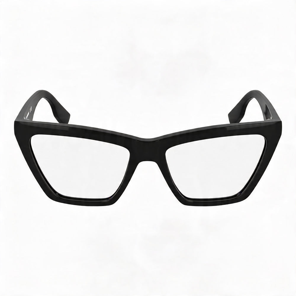 Monturas ópticas de acetato negro para mujer KARL LAGERFELD Kl6195 con lentes de policarbonato - Lente de 54 mm, puente de 17 mm, patilla de 140 mm