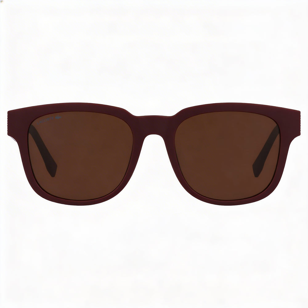 Lacoste Modern Unisex Matte Red Plastic Non-Polarized UV Protection Sunglasses 53mm
