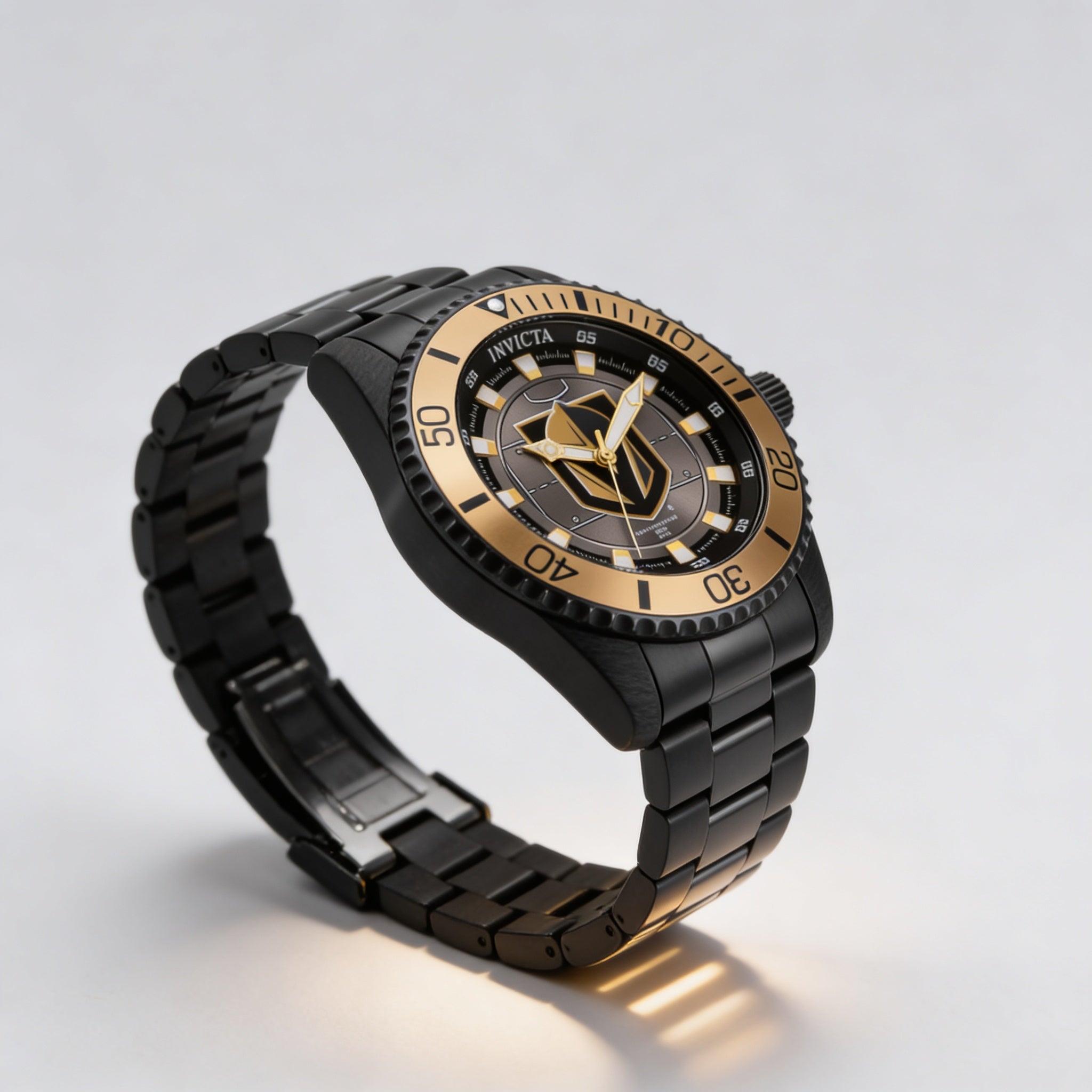 Reloj Invicta 42244 NHL para mujer, de acero inoxidable negro, de cuarzo, resistente al agua, con cristal Flame Fusion de 38 mm, Photo 2
