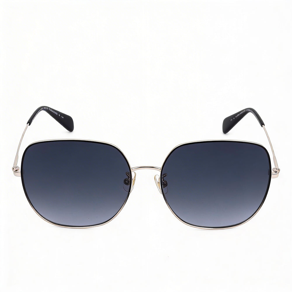 Kate Spade New York Casual Unisex Plastic Black/Dark Grey Frame Sunglasses Black Lenses UV Protected Non-Polarized 59mm