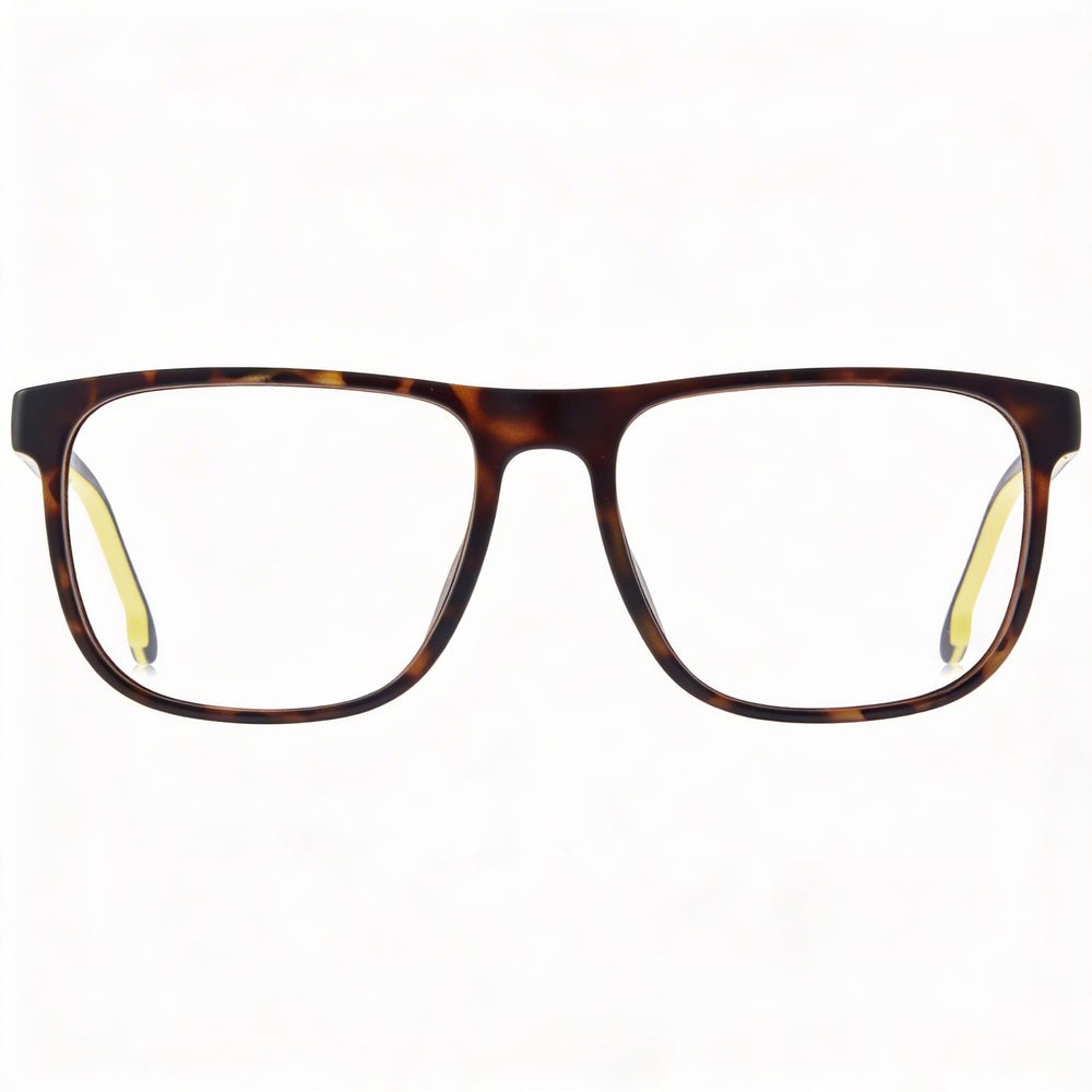 Gafas de sol Carrera rectangulares para hombre, montura de poliamida color habana mate, lentes polarizadas de policarbonato (55-17-145 mm)