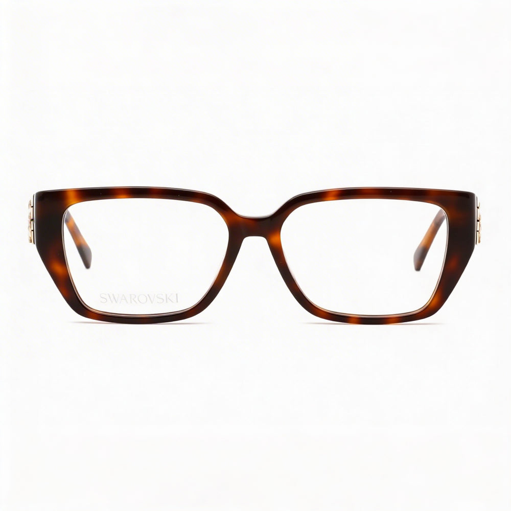 Swarovski Sk5446 Women's Blonde Havana Plastic Eyeglasses 54mm