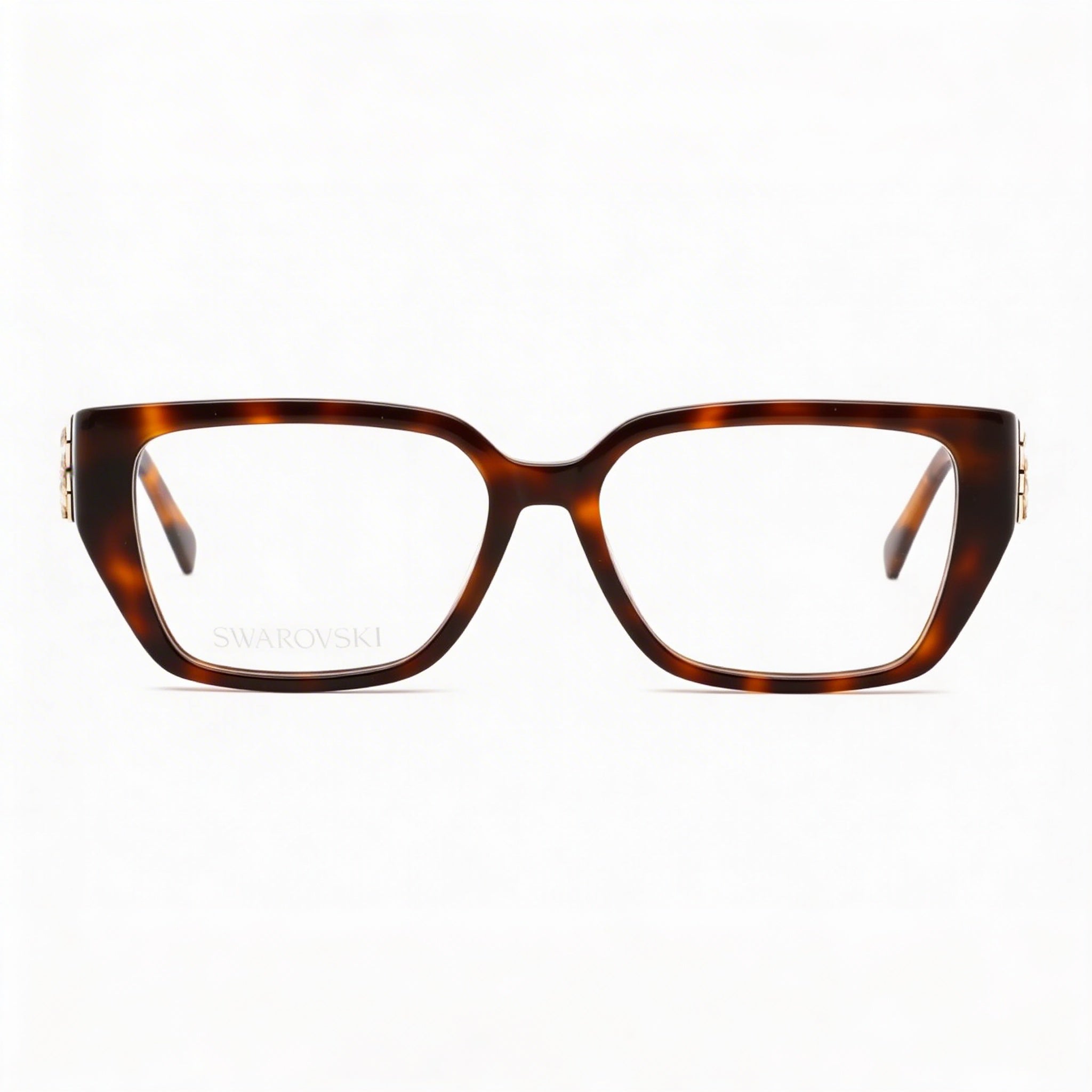 Swarovski Sk5446 Women's Blonde Havana Plastic Eyeglasses 54mm, Photo 2