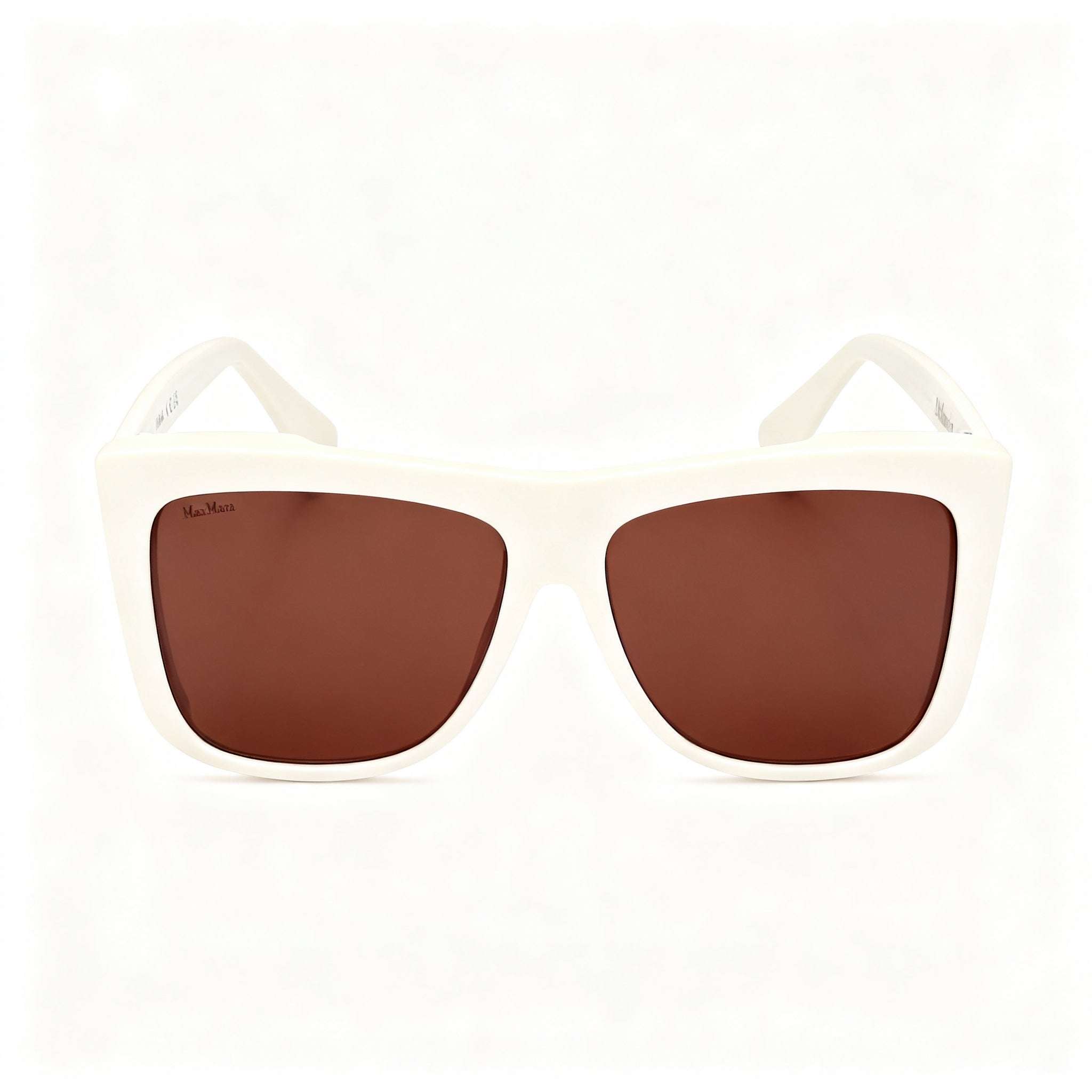 MaxMara Women's Eyewear, crafted with Gold Plastic Frame and Brown Non-Polarized Acetate Lenses, Photo 2