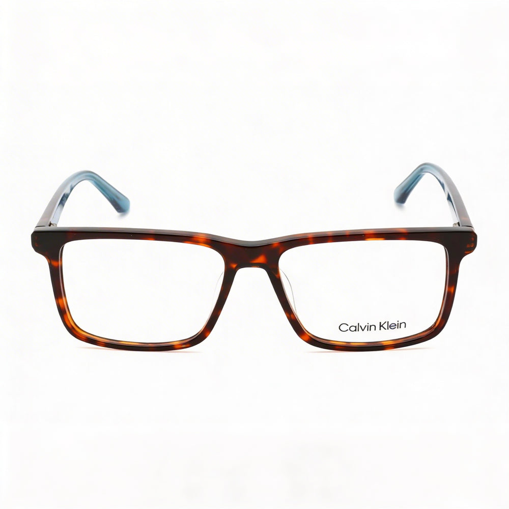 Gafas unisex Calvin Klein CK22544 con lentes, montura metálica, color carey, talla 55 mm