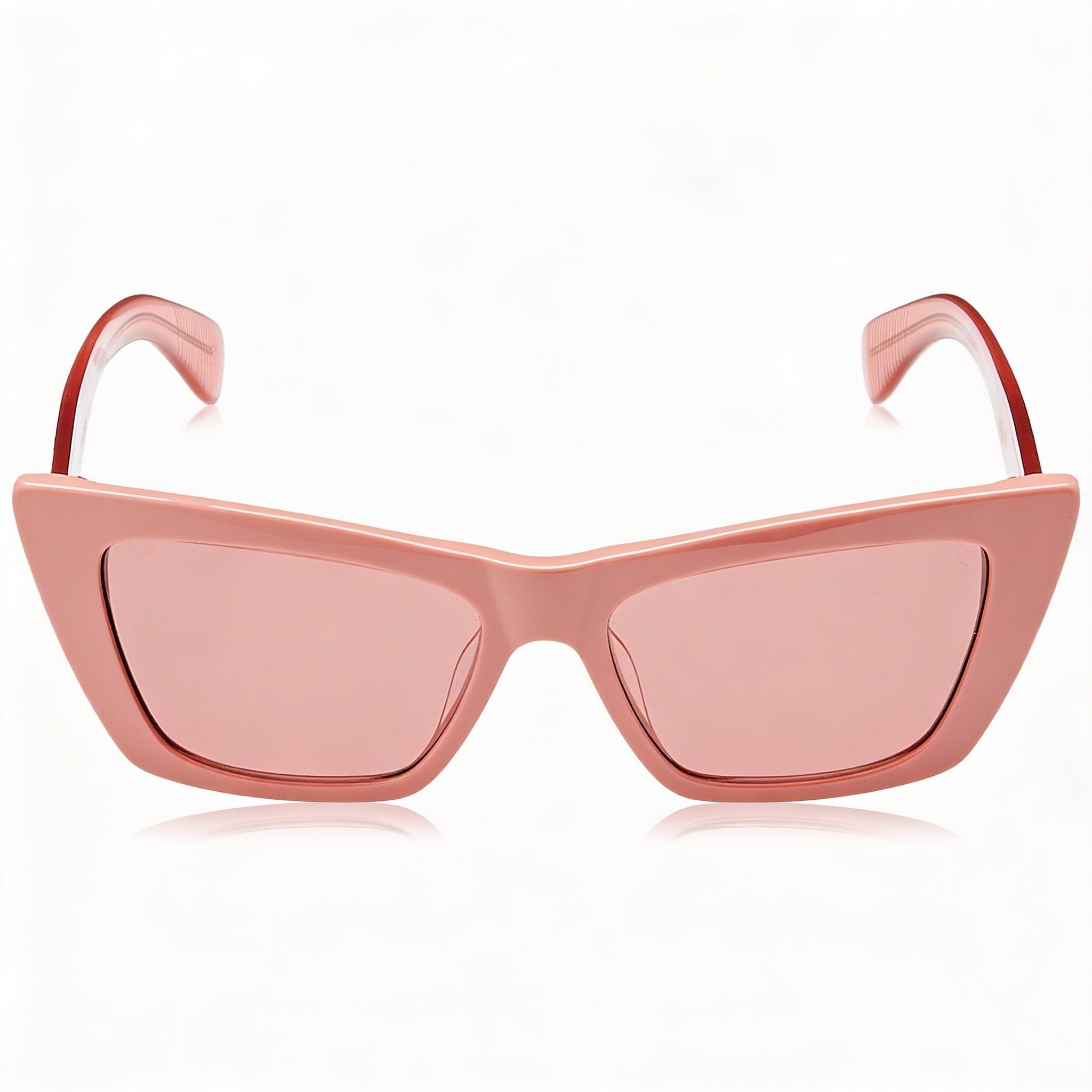 rag & bone Casual Women’s Pink Acetate Frame with Burgundy Lenses UV Protected Lightweight RX-Able 53mm Sunglasses, Photo 2