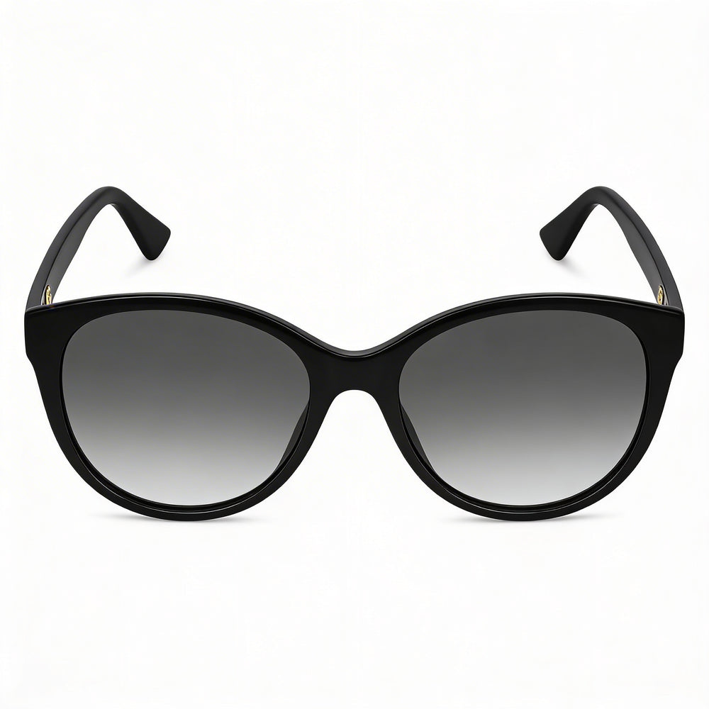 Gucci Contemporaneo Women's Black Injected Grey Gradient Non-Polarized UV Protection Sunglasses 56mm