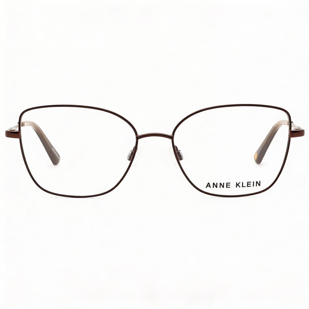 Anne Klein Ak5099 Men's Metal Frame Eyeglasses in Mocha, Lens Width 53mm, Bridge 16mm, Temple 145mm