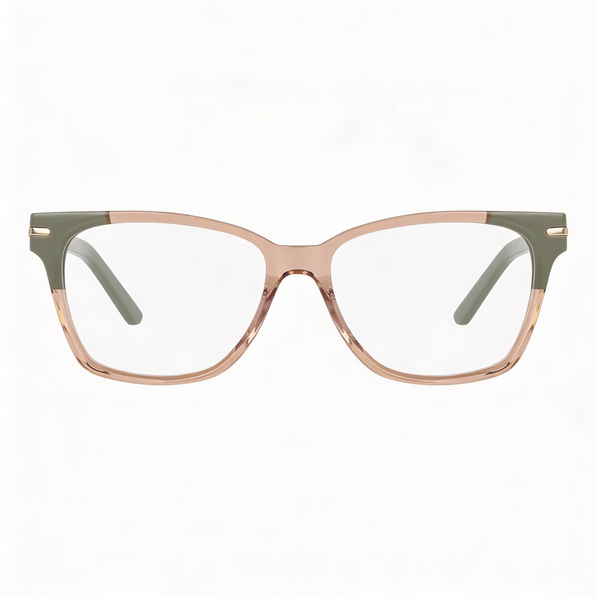 Nike 7179 Women's Metal Eyeglasses with Sand Sage Frame and Clear Non-Polarized Lenses, 53-16-140, Photo 2