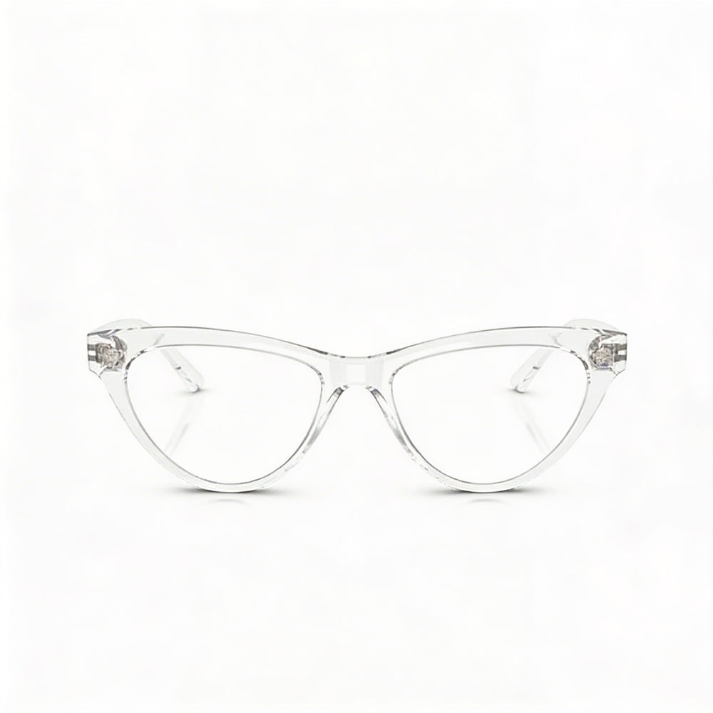 Versace Classic Unisex Injected Frame Eyeglasses with Crystal Finish and Polycarbonate Lenses 52mm