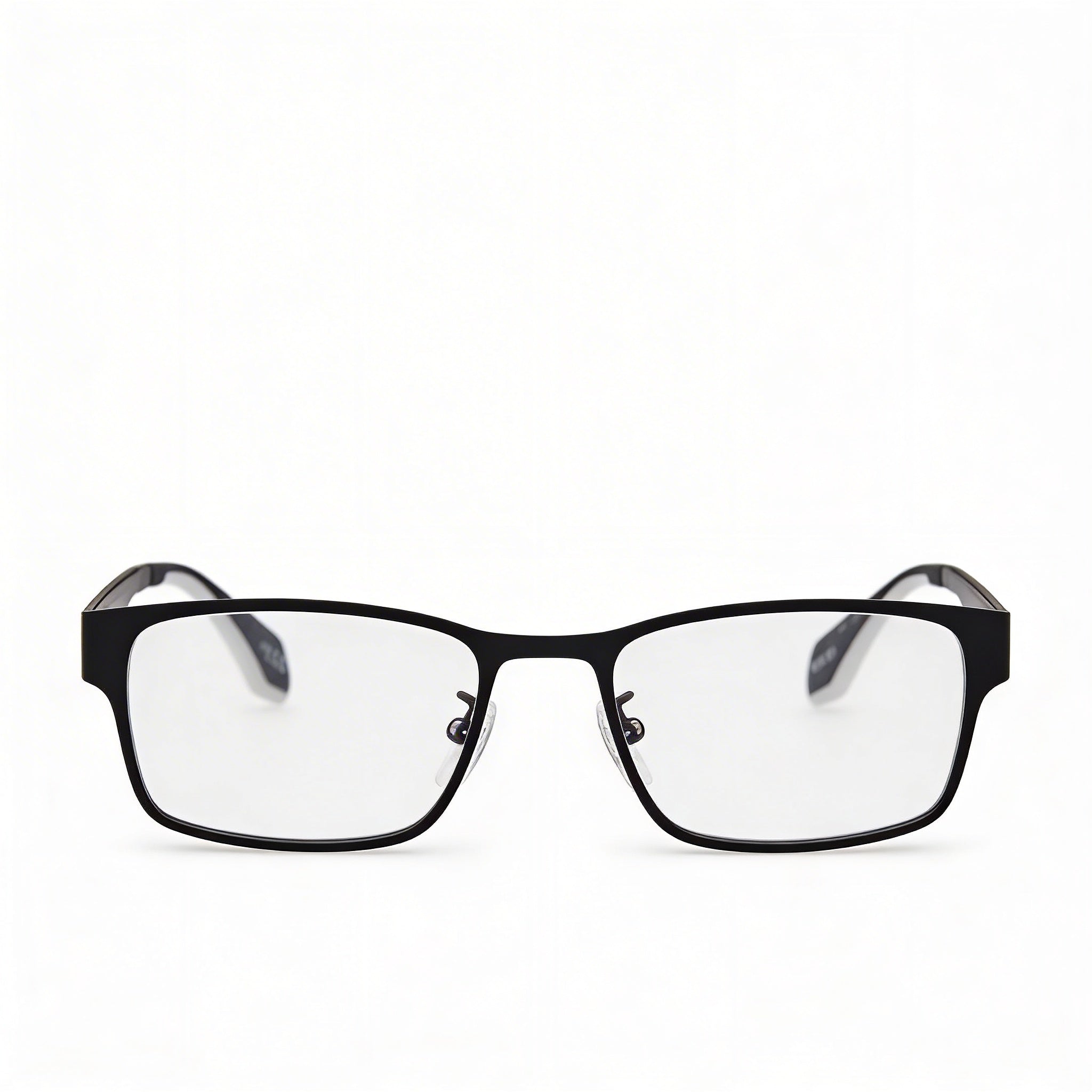 Adidas Originals OR5049 Men's Rectangle Eyeglasses with Matte Black Metal Frame and Demo Lenses 52-18-145, Photo 2