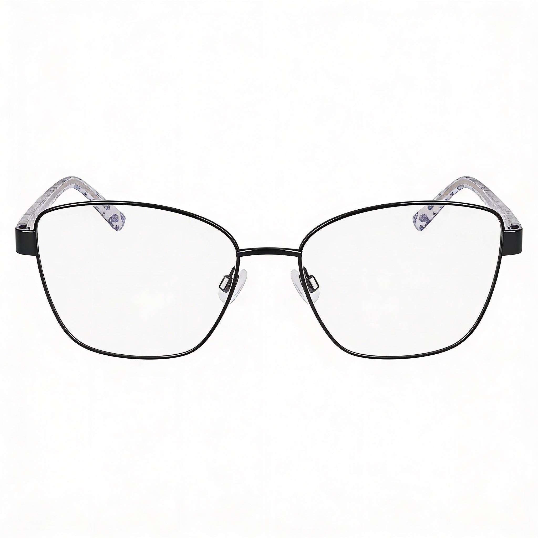 Gafas bebe BB5209 para hombre con montura metálica, color negro azabache, lentes transparentes, ancho de lente de 54 mm, Photo 2