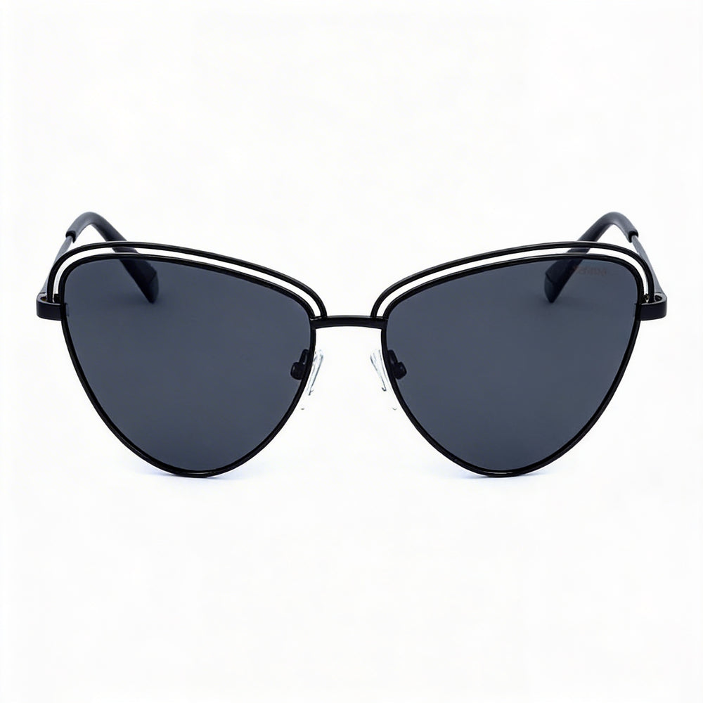 Polaroid Classic PLD 4094/S Women's Cat Eye Alloy Steel UV Protection Sunglasses Black 57mm