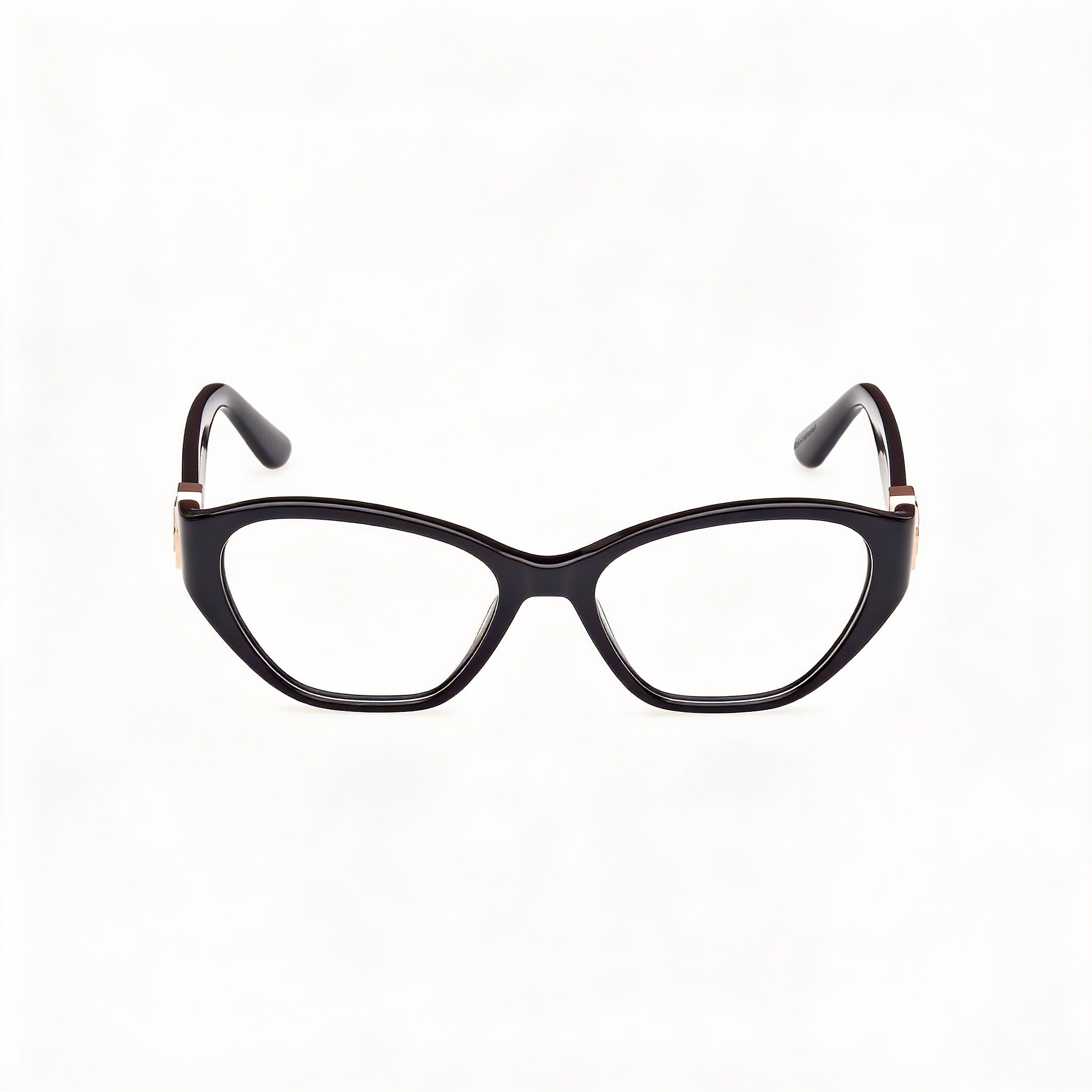 GUESS Women's Gu50119 Shiny Black Plastic Frame Clear Polycarbonate Lens Eyewear 51mm, Photo 2