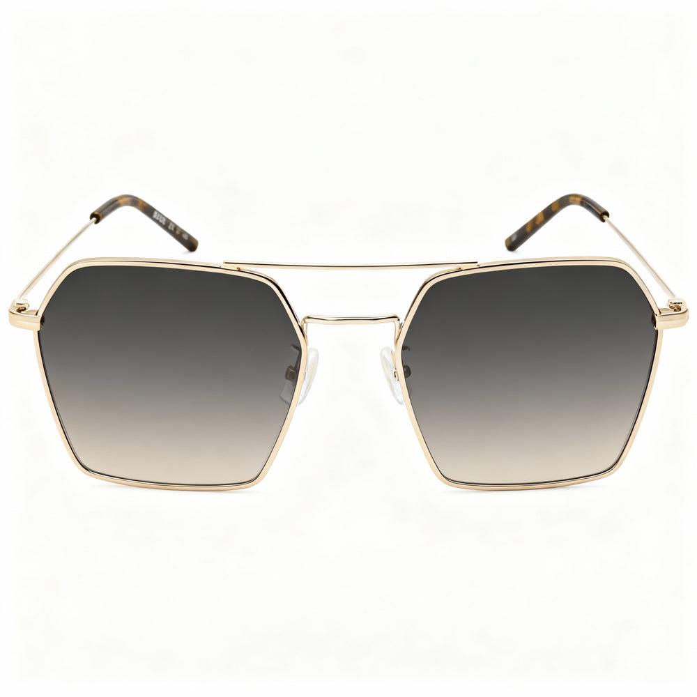 Gafas de sol Hugo Boss BOSS 1533/S Minimalist para mujer, de acero inoxidable, no polarizadas, en oro rosa, 54-18-140 mm