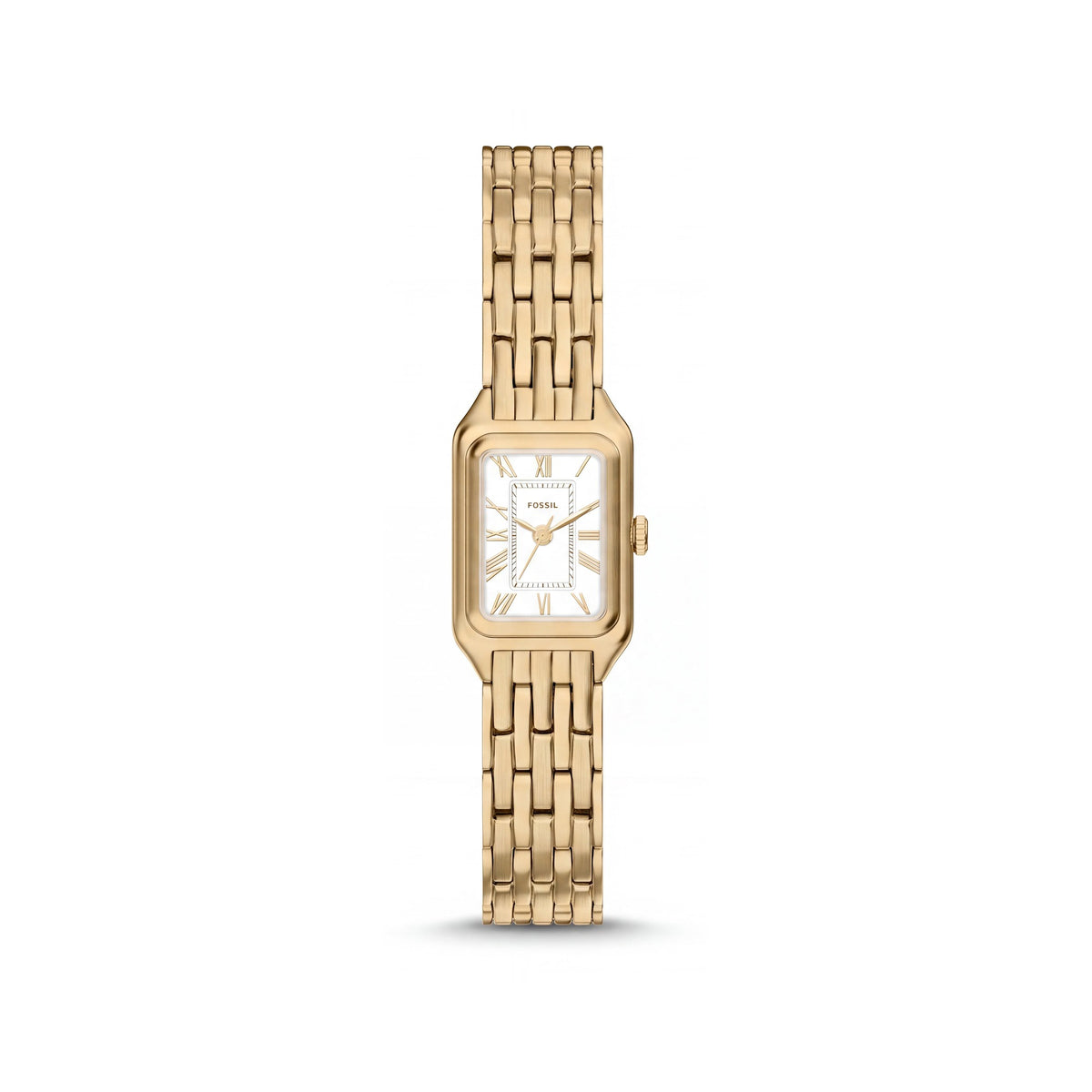 Fossil Women's ES5467 Minimalist Gold-Tone Stainless Steel Scratch-Resistant Quartz Watch with Roman Numeral Dial, 18mm Case, Photo 1