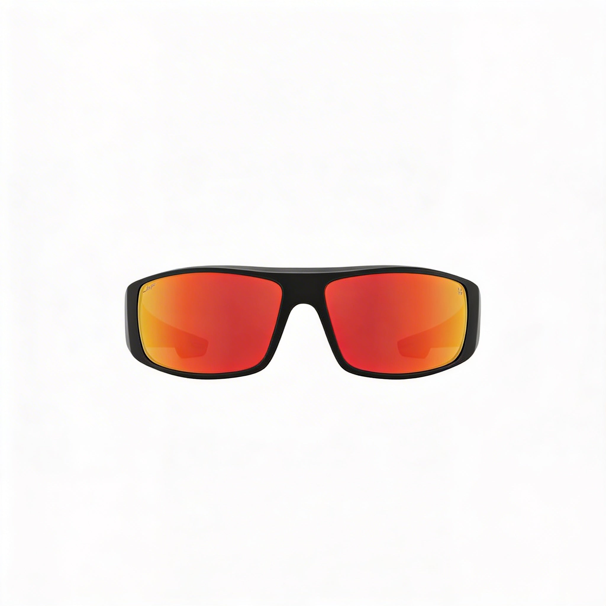 Spy Casual Unisex Plástico Negro Mate Llamas Naranjas Lentes Espejados Verdes Grises Rojos 61mm, Photo 2