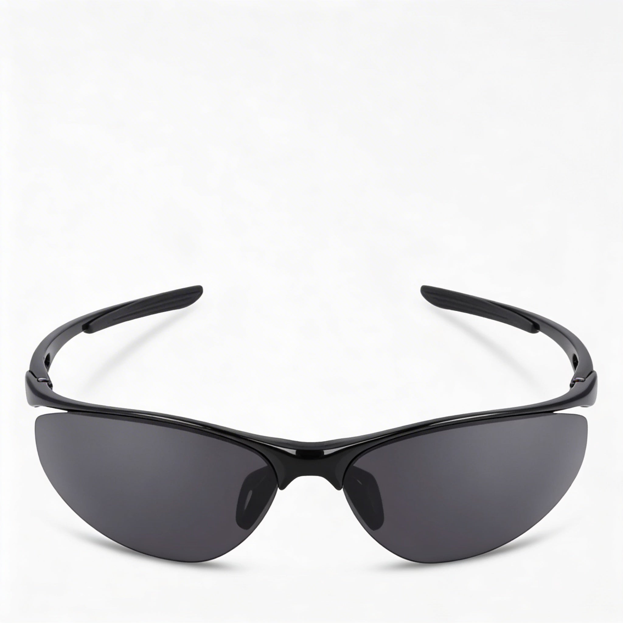 Nike NIKE AERIAL DZ7352 Unisex Wrap Black Dark Grey Alloy Steel Non-Polarized UV Protection Sunglasses 69mm, Photo 2