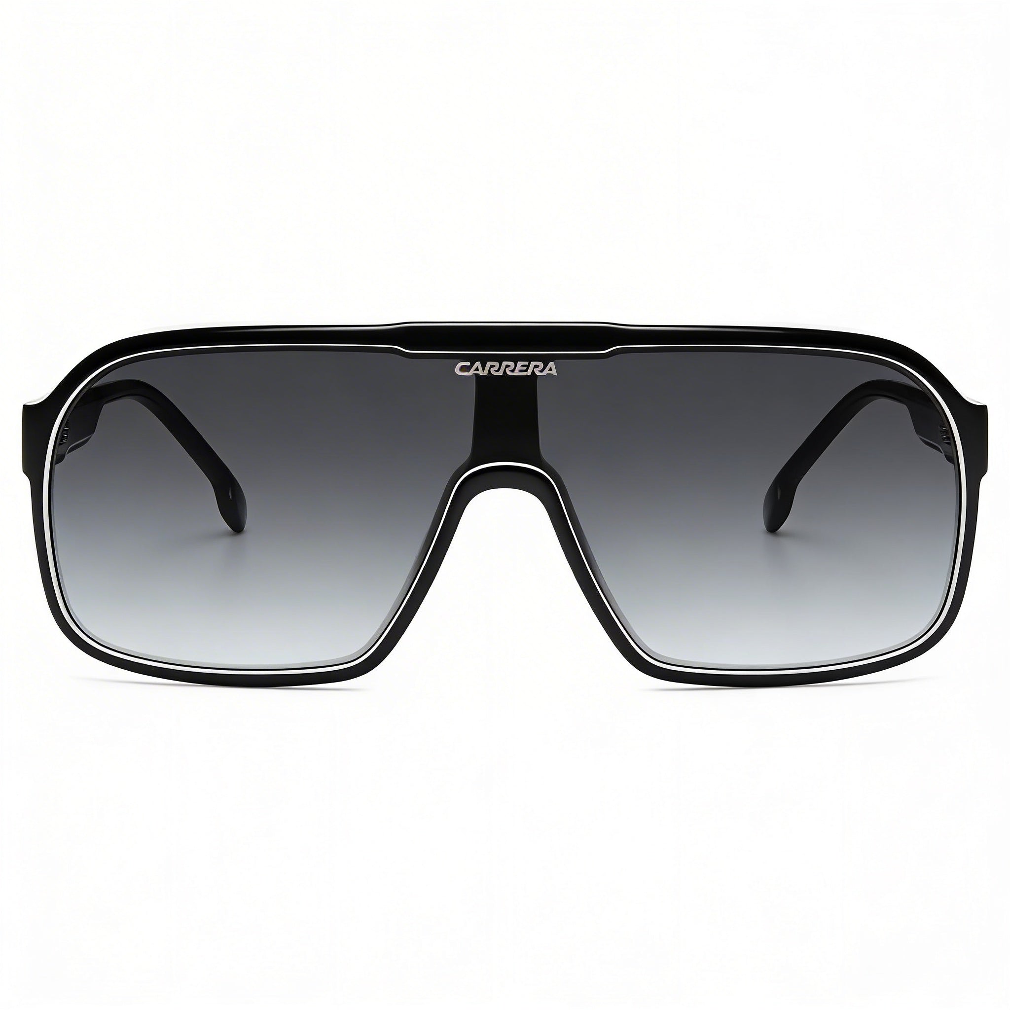 Gafas de sol Carrera 1046/S unisex con montura de poliamida inyectada, protección UV, blanco y negro, 99 mm, Photo 1