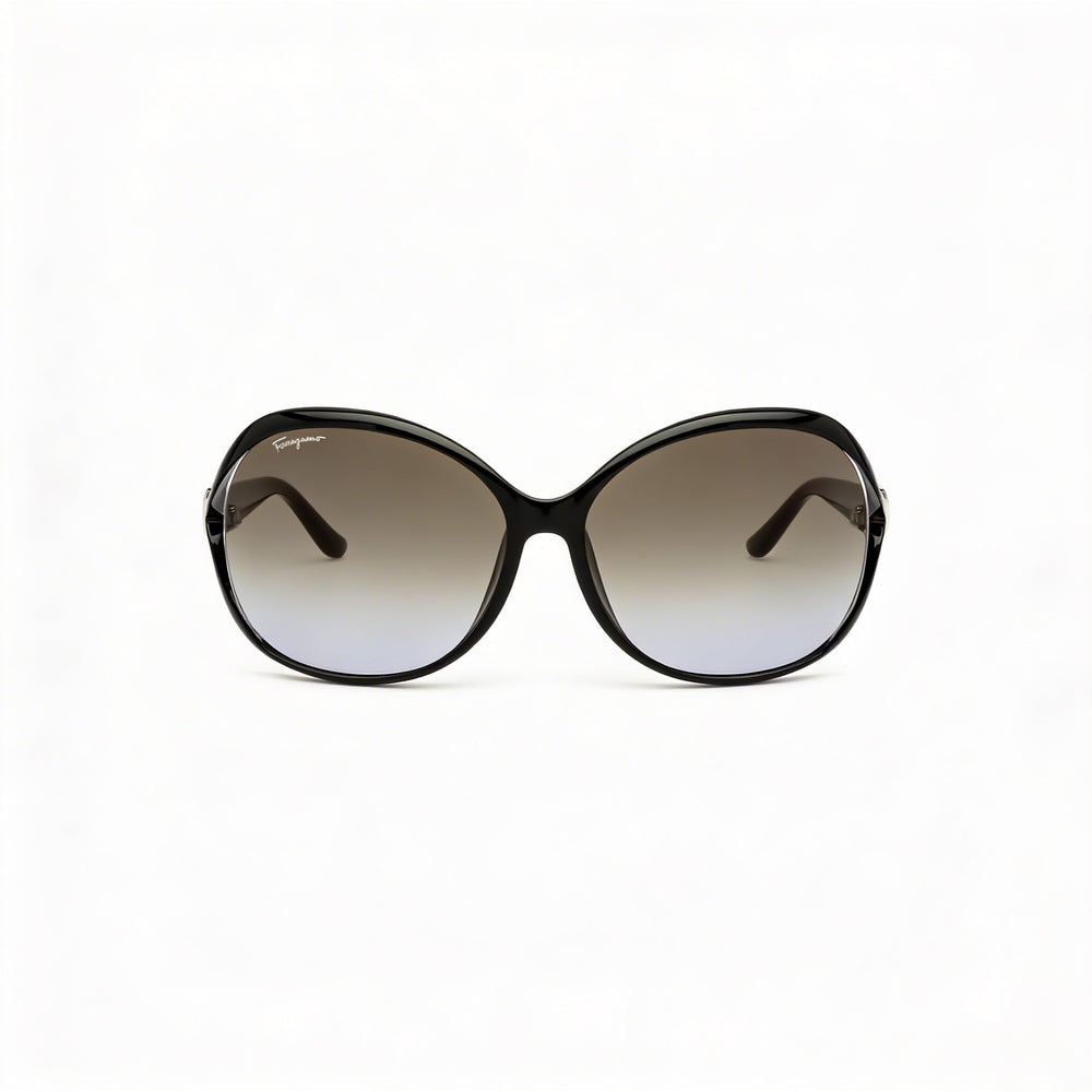 Gafas de sol Salvatore Ferragamo SF770SA para mujer, moda, mariposa, degradado gris, plástico, protección UV 61 mm