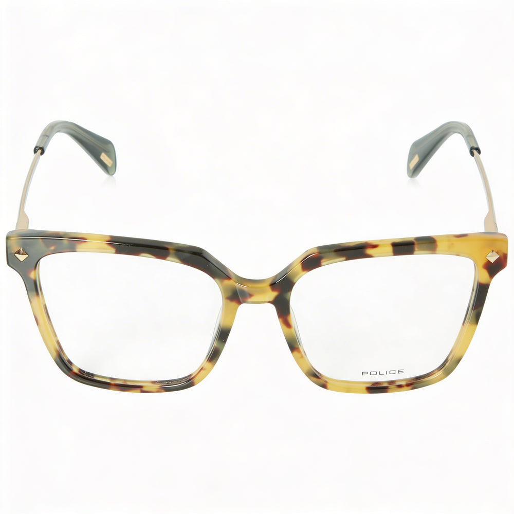 Gafas Police Modern para hombre, con montura de acetato y metal, lentes de policarbonato no polarizadas, 52 mm