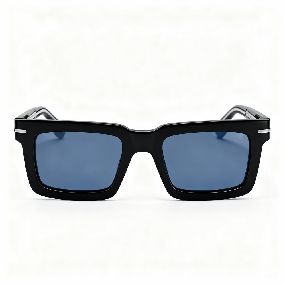 Gafas de sol Hugo Boss BOSS 1501/S para hombre, estilo moderno, con montura de policarbonato, no polarizadas, diseño negro, 51 mm