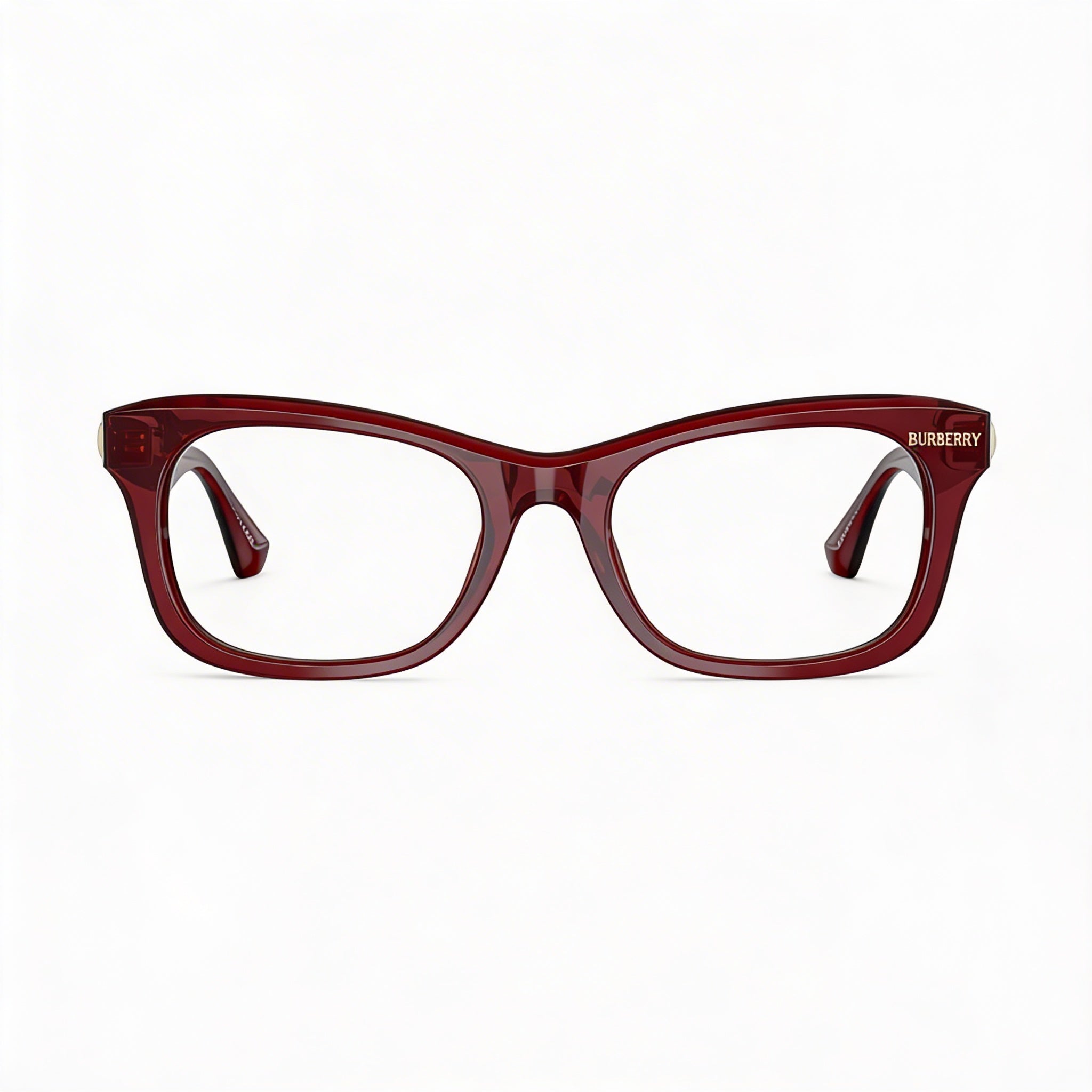 Montura de gafas unisex Burberry Classic Red, rojas - Gafas ópticas listas para graduar con lentes transparentes de demostración, Photo 2