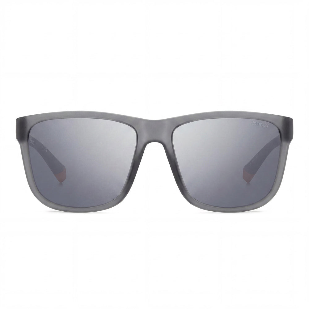 Gafas de sol polarizadas de policarbonato Polaroid Modern para mujer, protección UV, gris mate plata gris 57-17-140