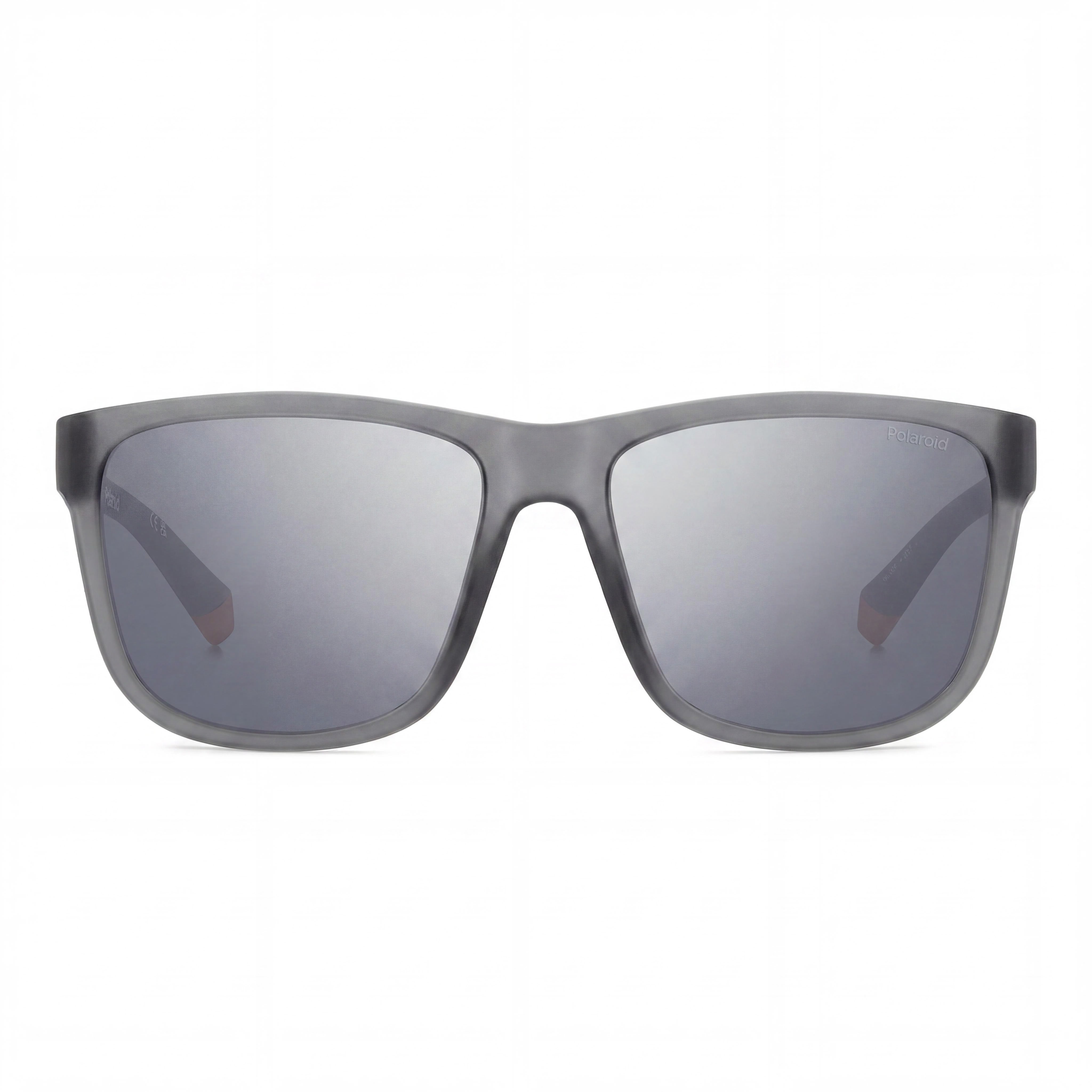 Polaroid Modern Women's Polarized Polycarbonate Sunglasses, UV Protection, Matte Grey Silver Grey 57-17-140, Photo 2