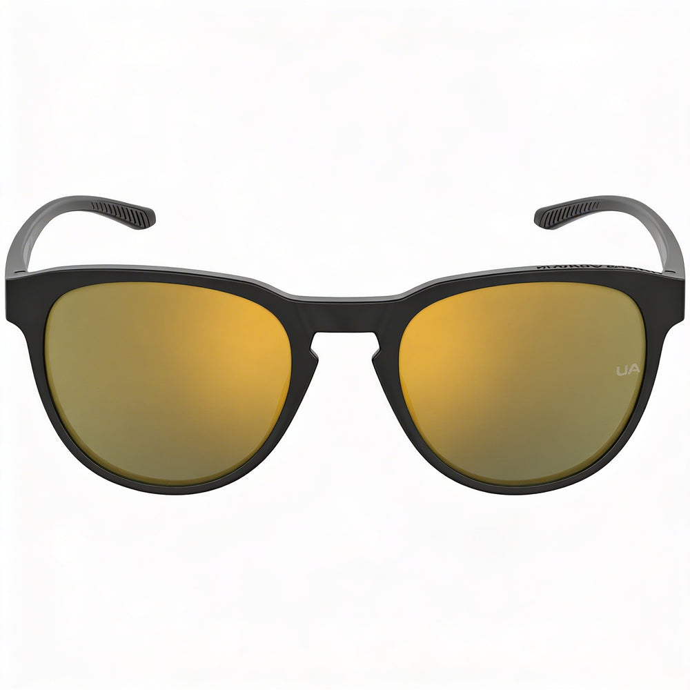Gafas de sol Under Armour Classic para hombre, de COPOLÍSTER ECOLÓGICO, con protección UV, color negro multicapa dorado, 53 mm
