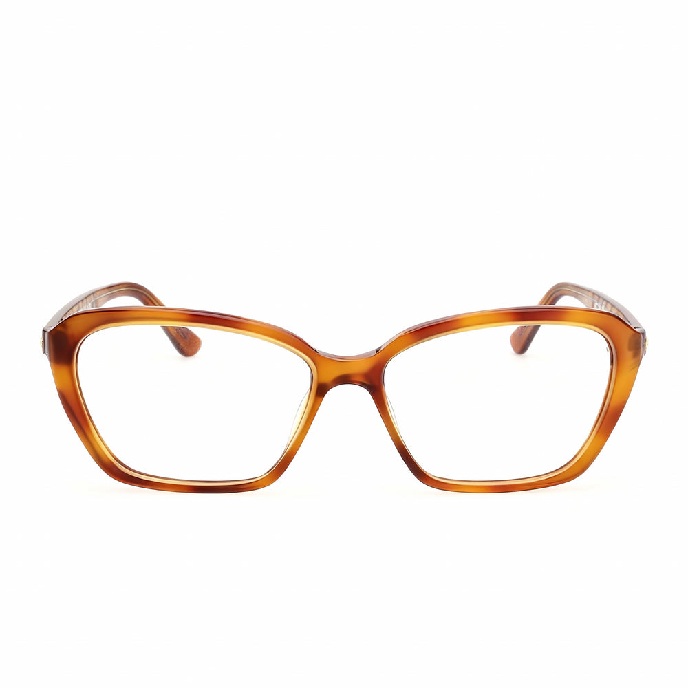 Gafas de vista GUESS GU50115 para mujer, color rubio habano, lentes compuestas multicolor, puente de 14 mm, patillas de 140 mm