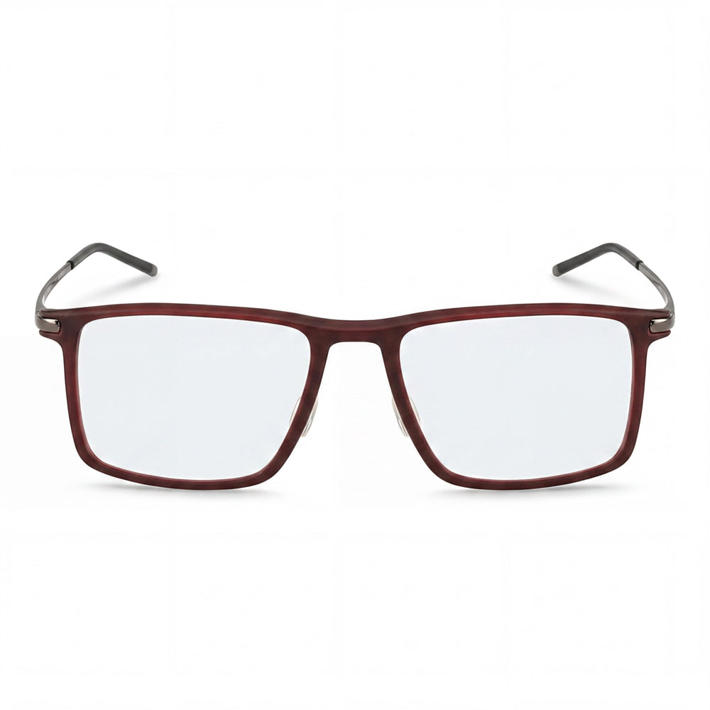 Gafas Porsche Casual Unisex Rojas de Plástico con Lentes Transparentes de Policarbonato No Polarizadas 54-18-145mm