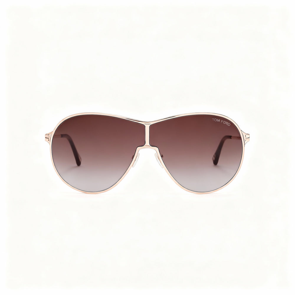 Tom Ford Classic Women's Polarized Sunglasses with Gold Frame, Shiny Rose Gold, 100% UV Protection