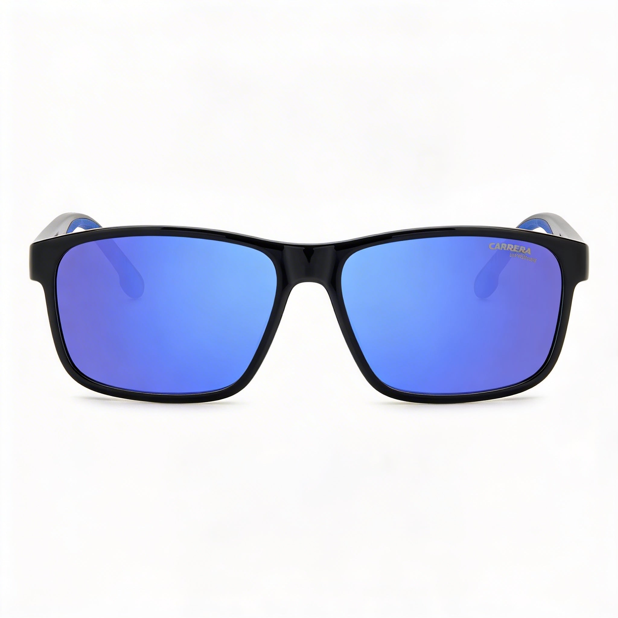 CARRERA Casual Unisex Sunglasses with Black and Blue Polyamide Frame, Blue Multilayer Non-Polarized UV Protection Lenses 54mm, Photo 2