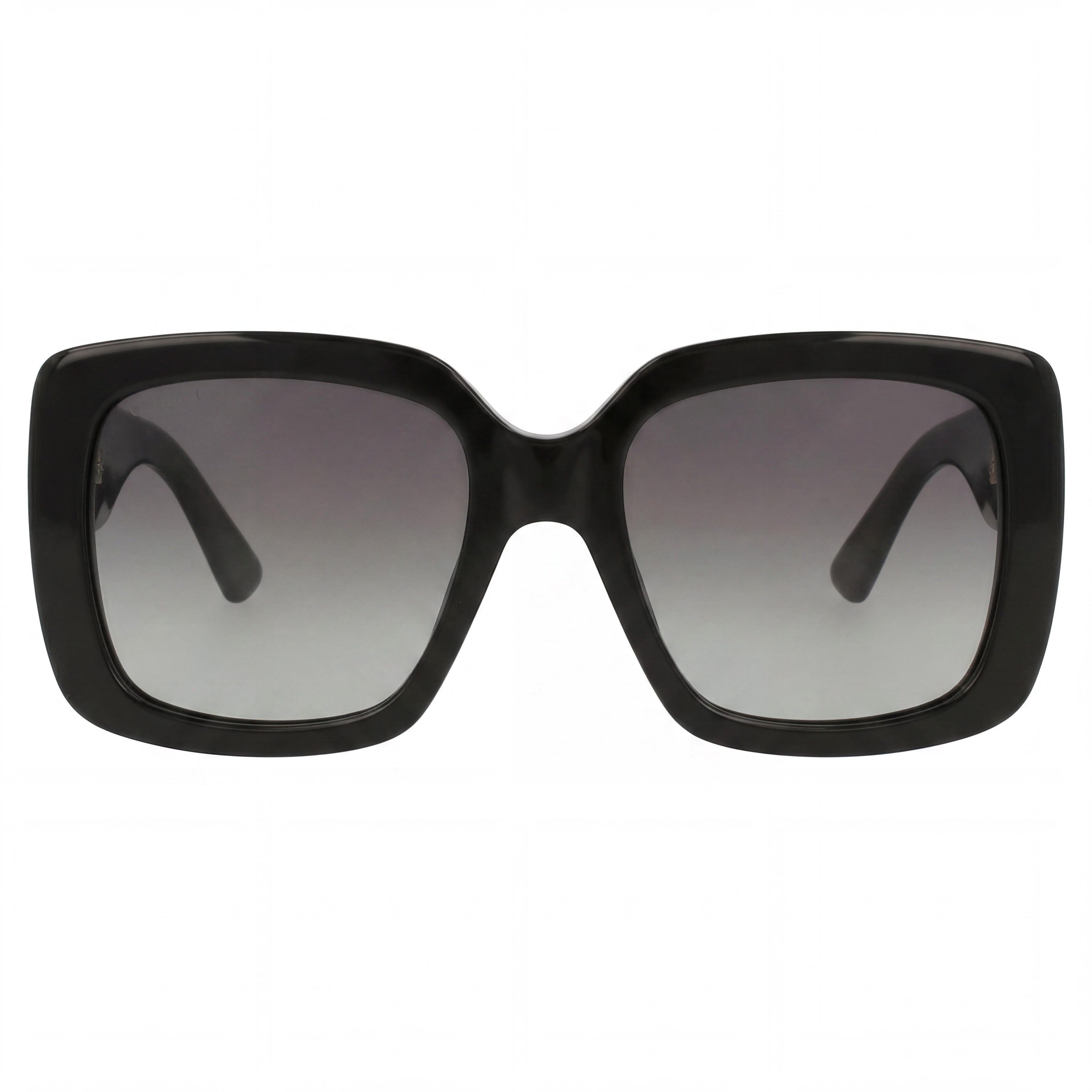 Gucci GG0141SN Women's Black Plastic Full Rim Square Frame Non-Polarized Grey Gradient Sunglasses 53mm, Photo 2