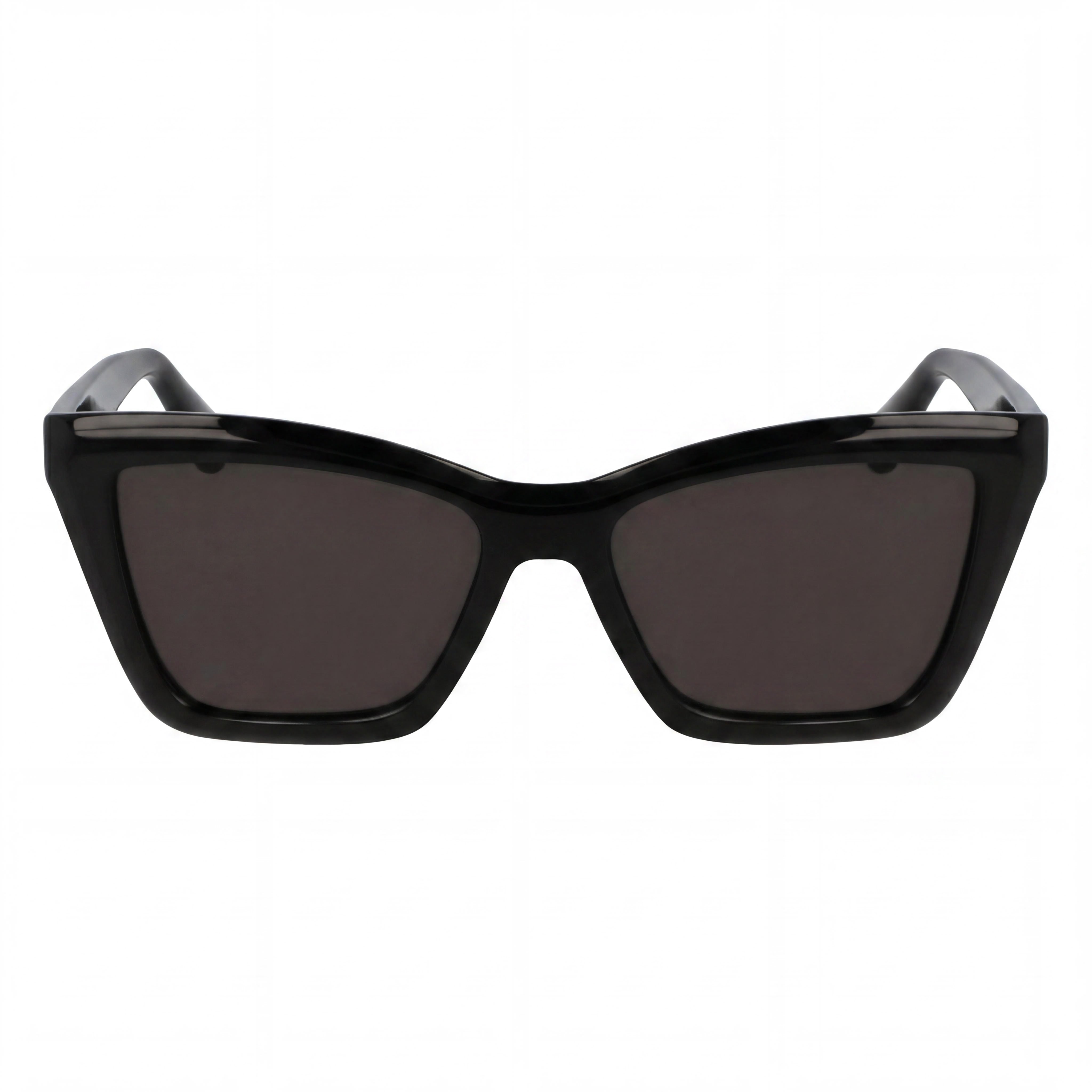 Ferragamo Model Sf2039se Women's Black Acetate Frame Eyewear with Solid Grey Plastic Lenses, Size 53-17-145mm, Photo 2