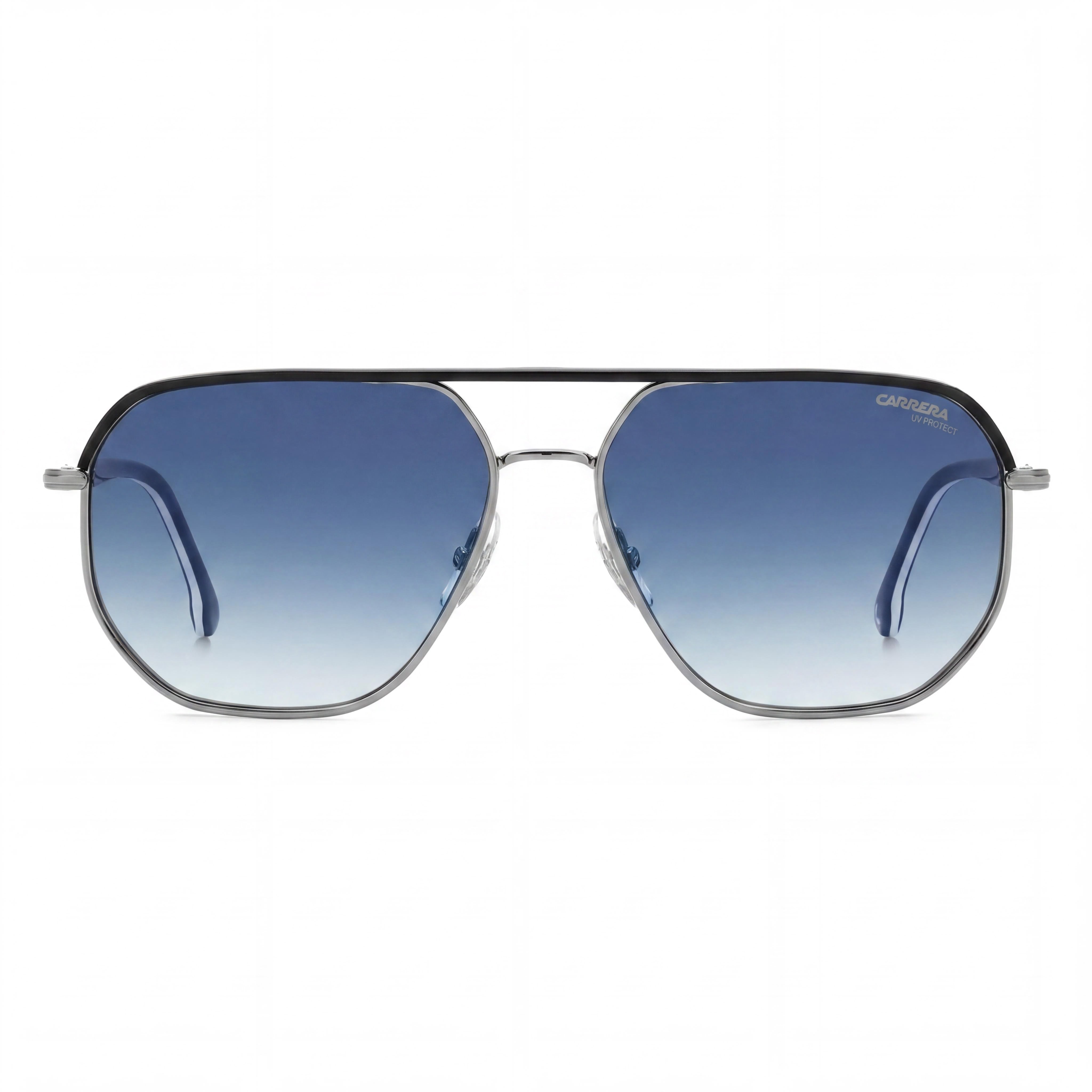 Carrera Classic Men's Stainless Steel Dark Blue Gradient Frame Ruthen Blue Gradient UV Protected Sunglasses 59mm, Photo 2