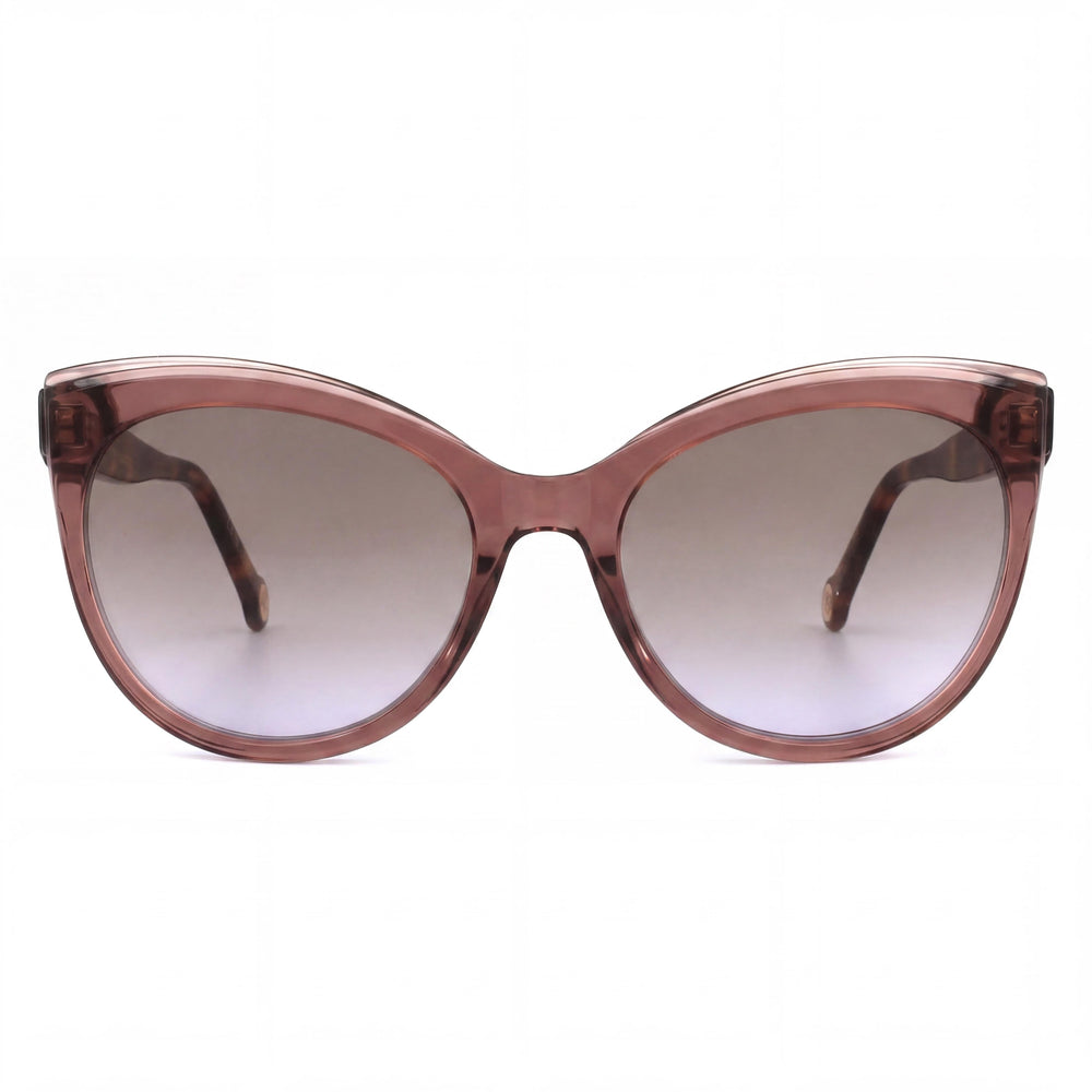 Carolina Herrera Essential Women's Acetate UV Protected Sunglasses, Brown Grey Frame & Lens, 57-19-145mm