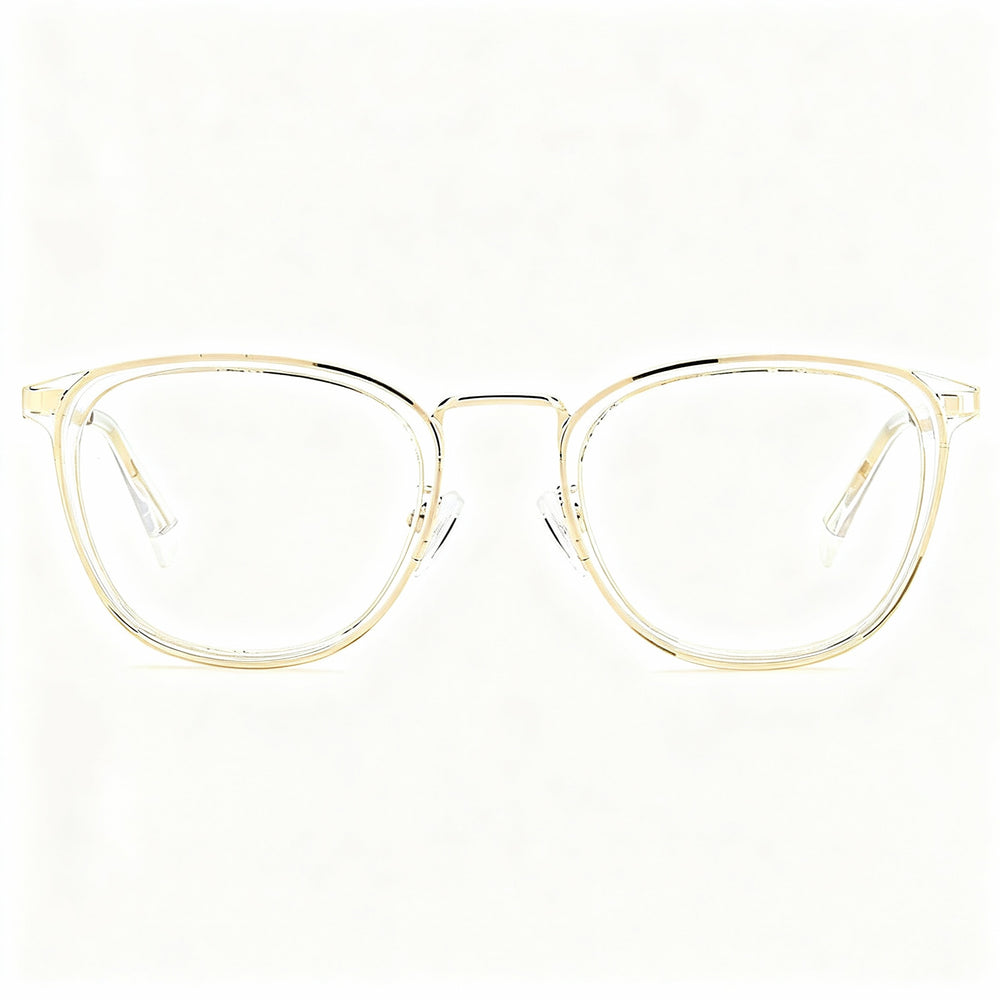 Gafas graduadas Polaroid Pld D439/G para mujer, montura inyectada, cristales dorados, sin polarizar, 52 mm