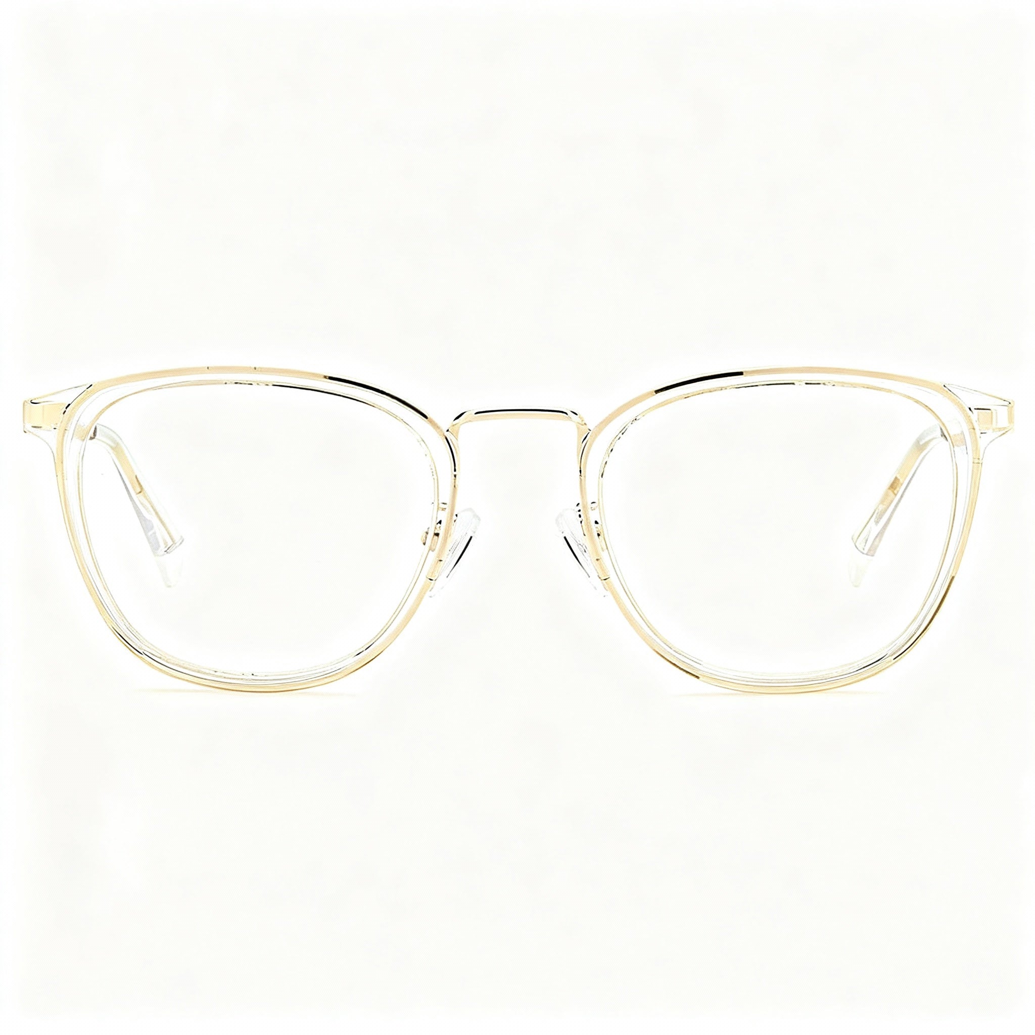 Polaroid Women's Pld D439/G Injected Frame Crystal Gold Non-Polarized Prescription Optical Eyeglasses 52mm