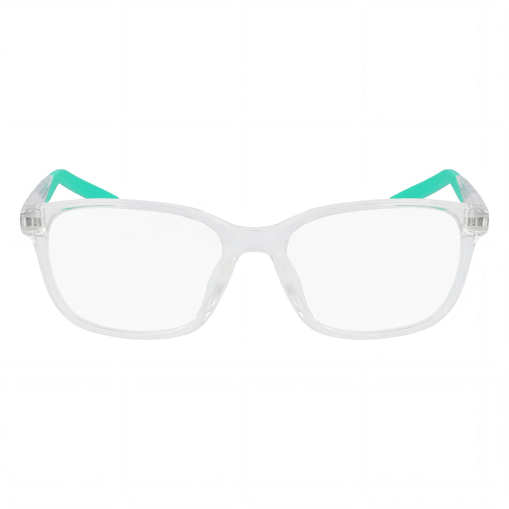 Gafas Nike 7278 unisex con montura de acetato transparente y lentes transparentes sin aumento, tamaño 55-18-145