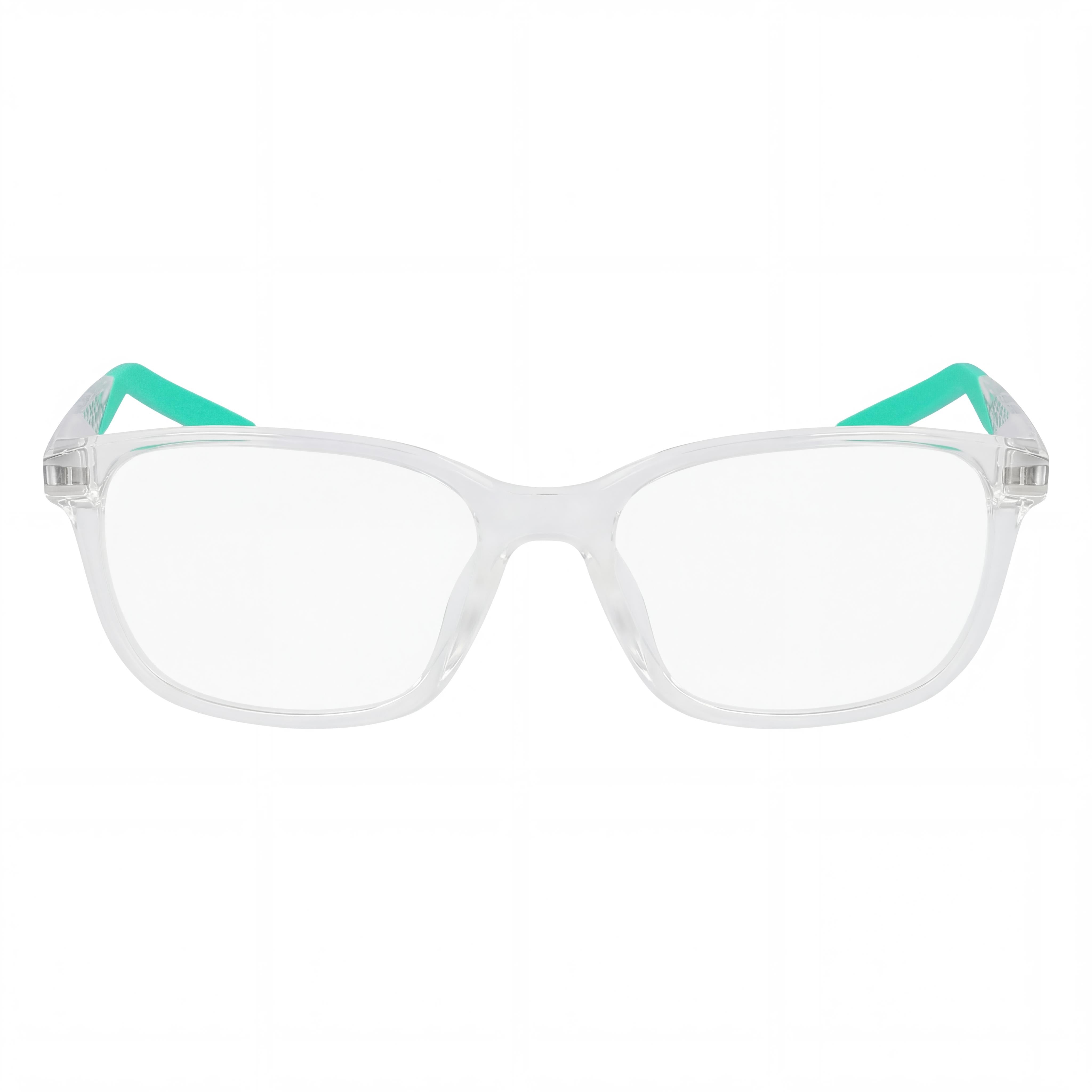 Nike 7278 Unisex Eyeglasses with a Clear Acetate Frame and Transparent Non- Lenses, Size 55-18-145, Photo 2