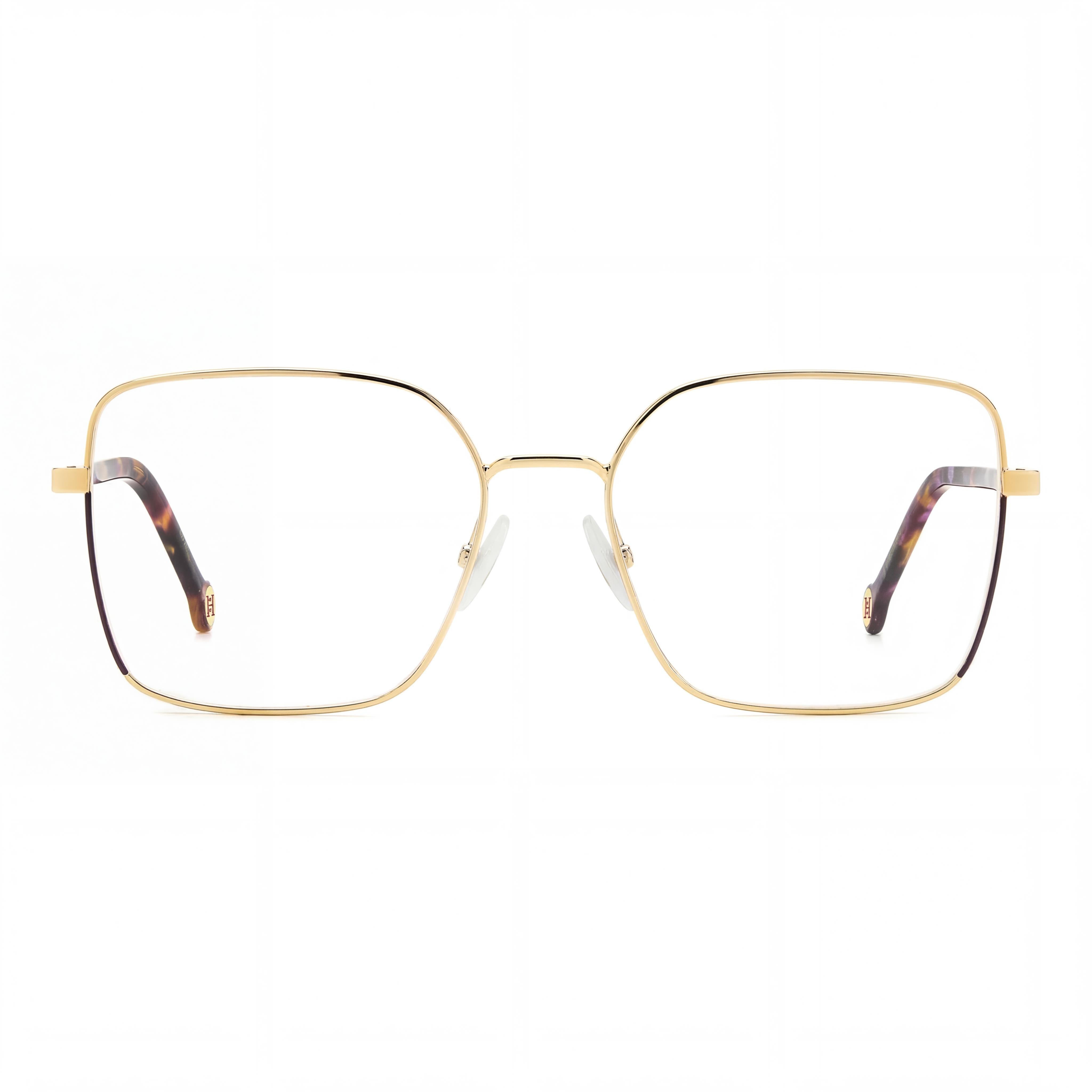CAROLINA HERRERA Casual Women's Metal Violet Gold Eyeglasses 55-17-145, Photo 2